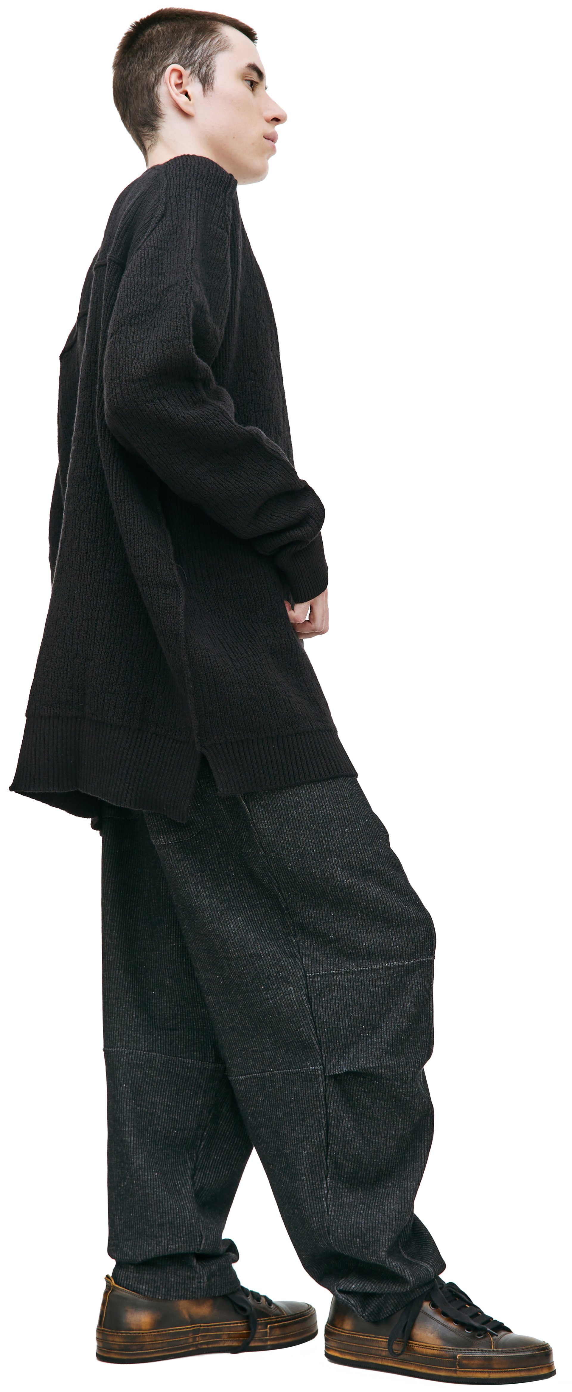 The Viridi-Anne Оверсайз свитер с молнией