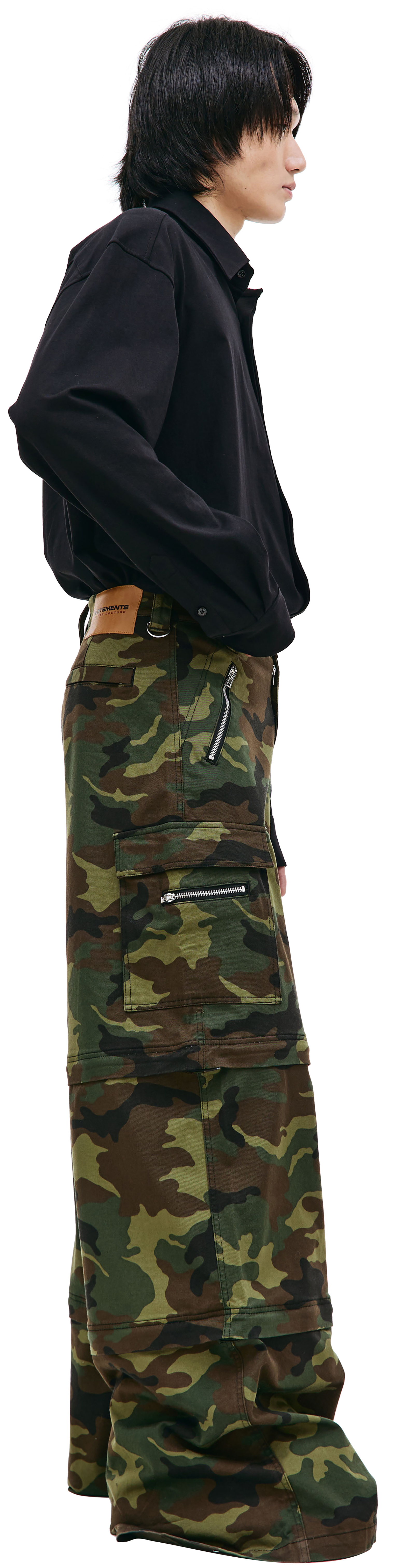VETEMENTS Камуфляжные брюки-трансформеры с карманами
