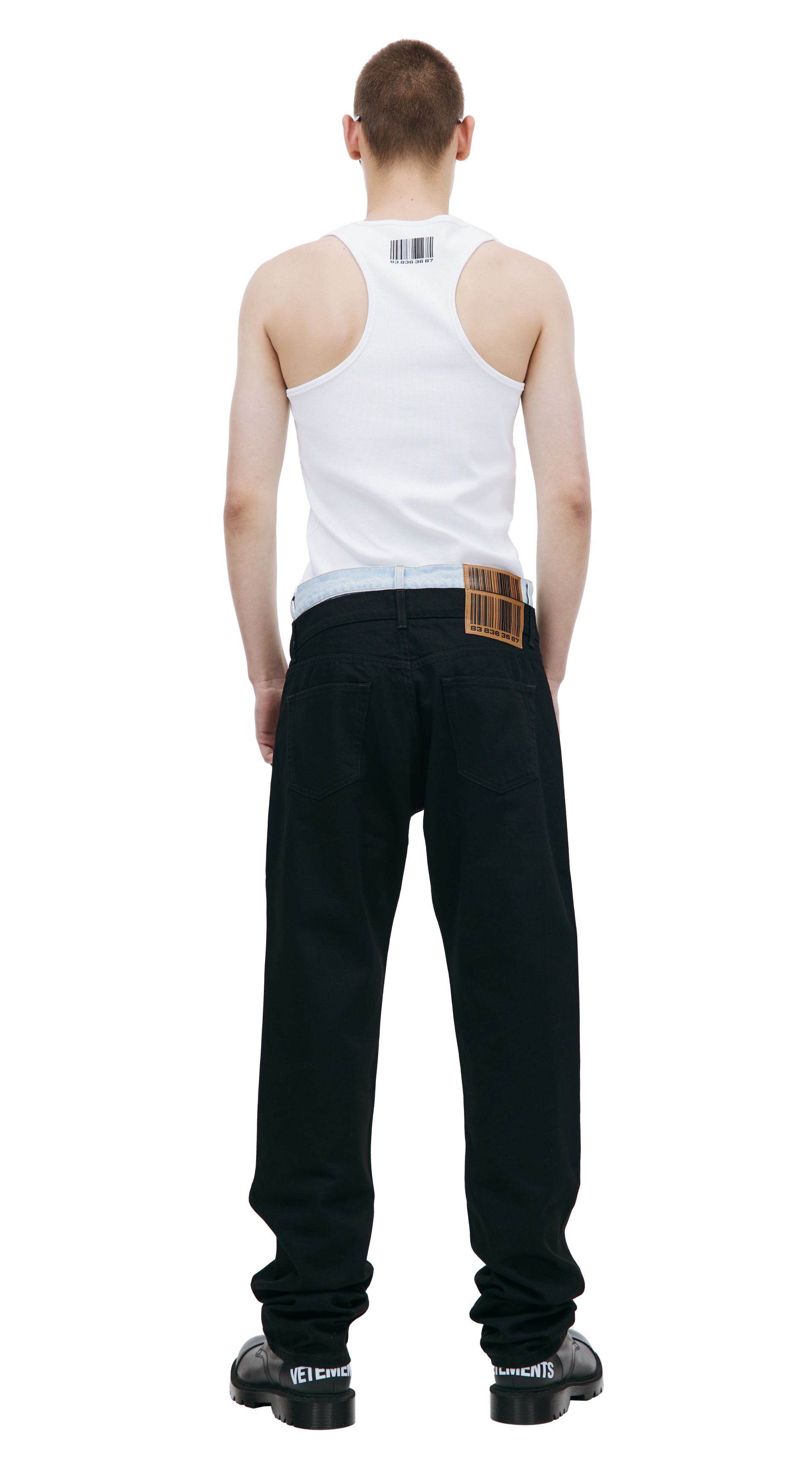 VTMNTS Джинсы с двойным поясом