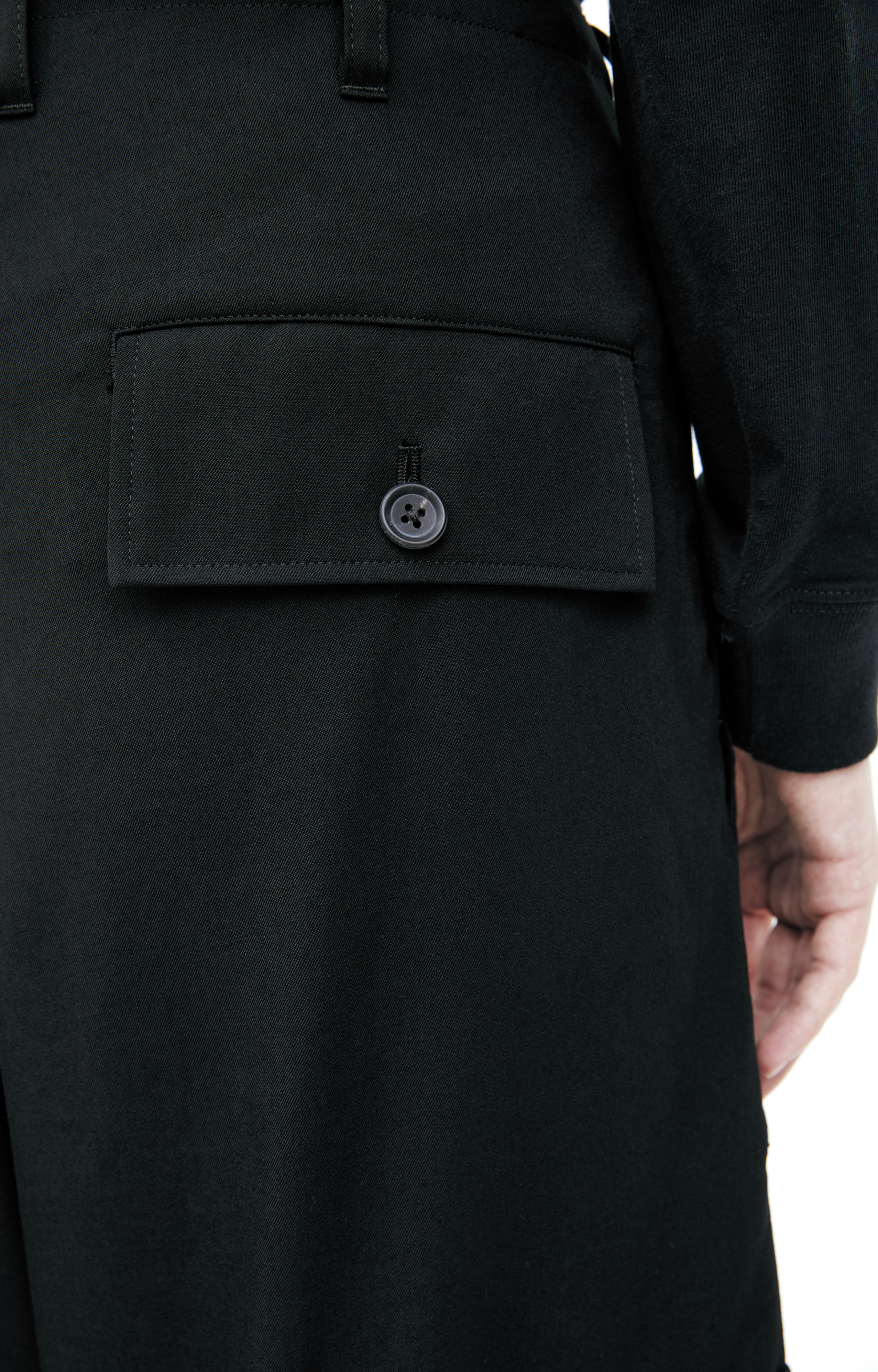 Yohji Yamamoto Черные брюки карго