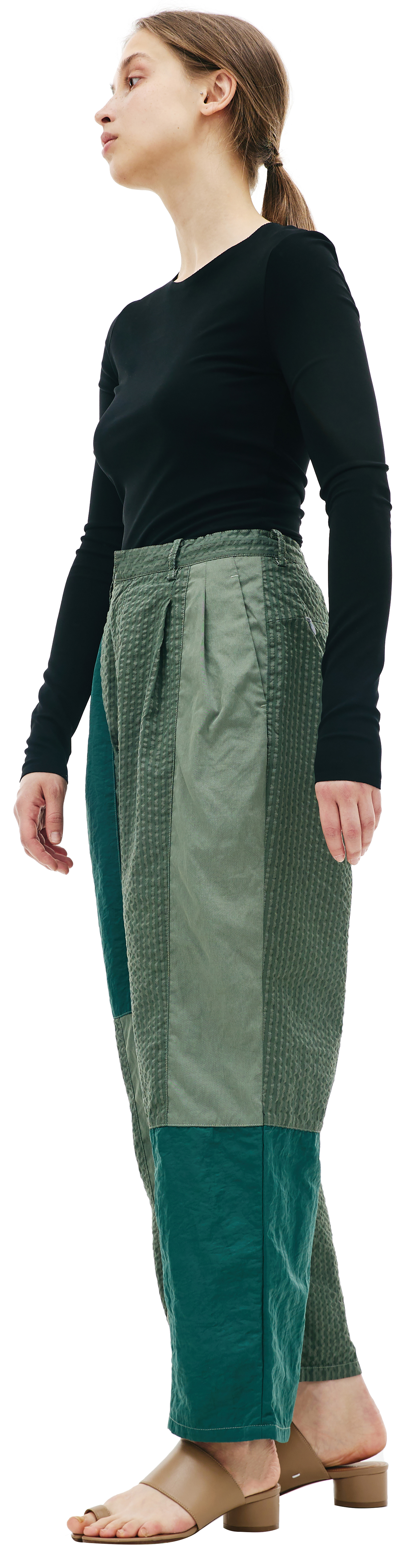 KIMMY Брюки пэчворк в полоску