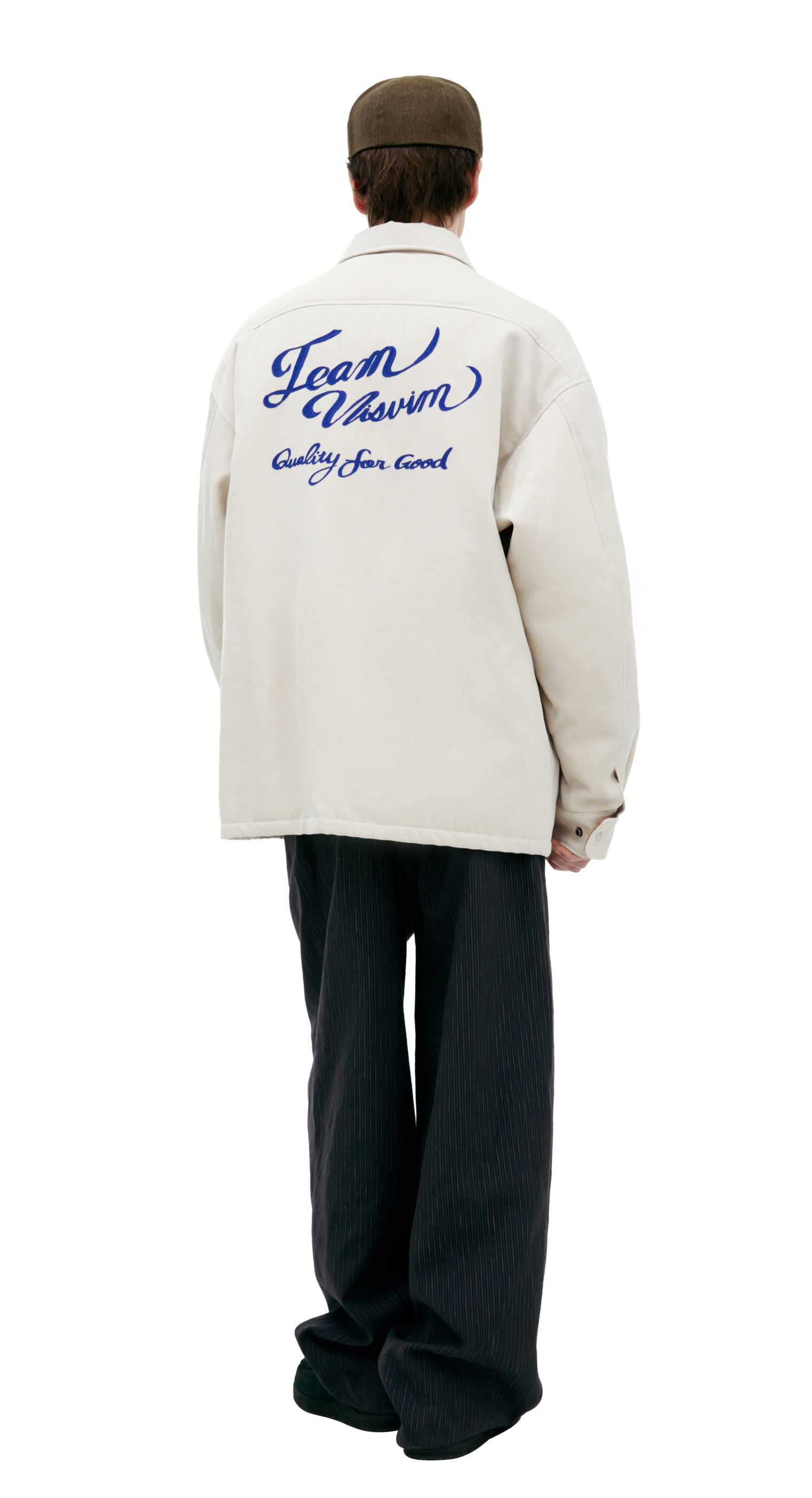 visvim Белая куртка с вышивкой