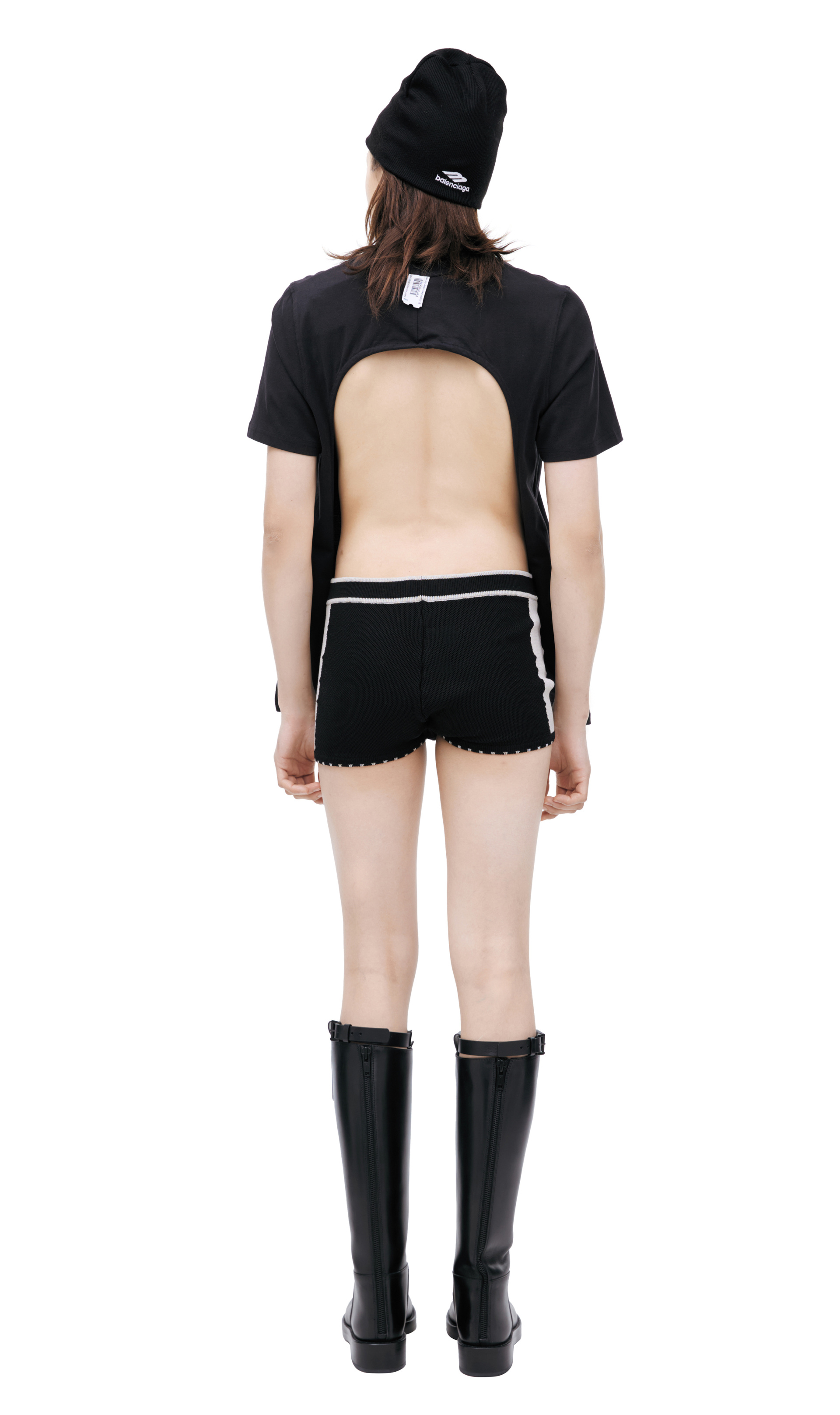 PROTOTYPES Футболка с вырезом на спине