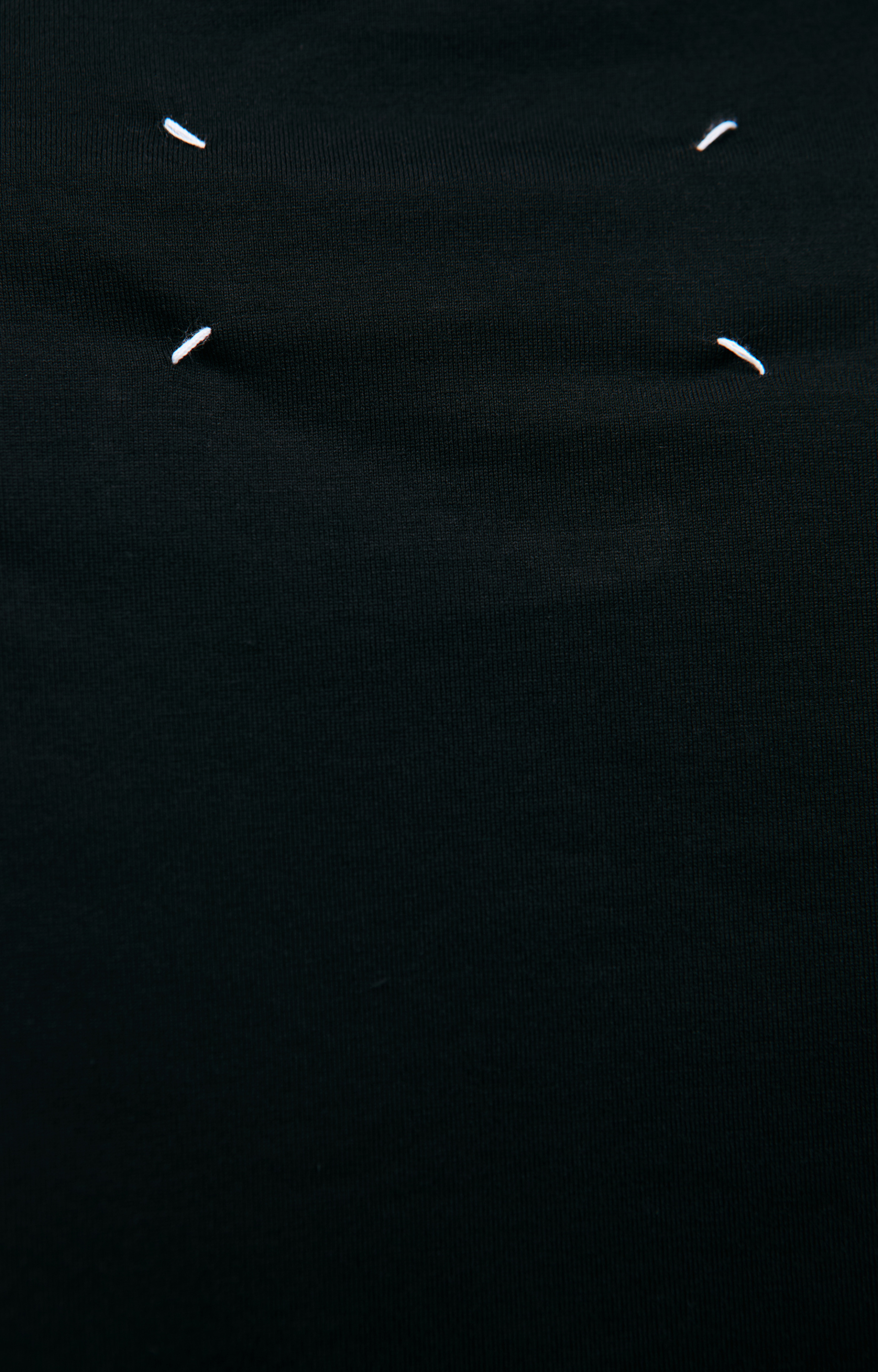 Maison Margiela Черная футболка с логотипом