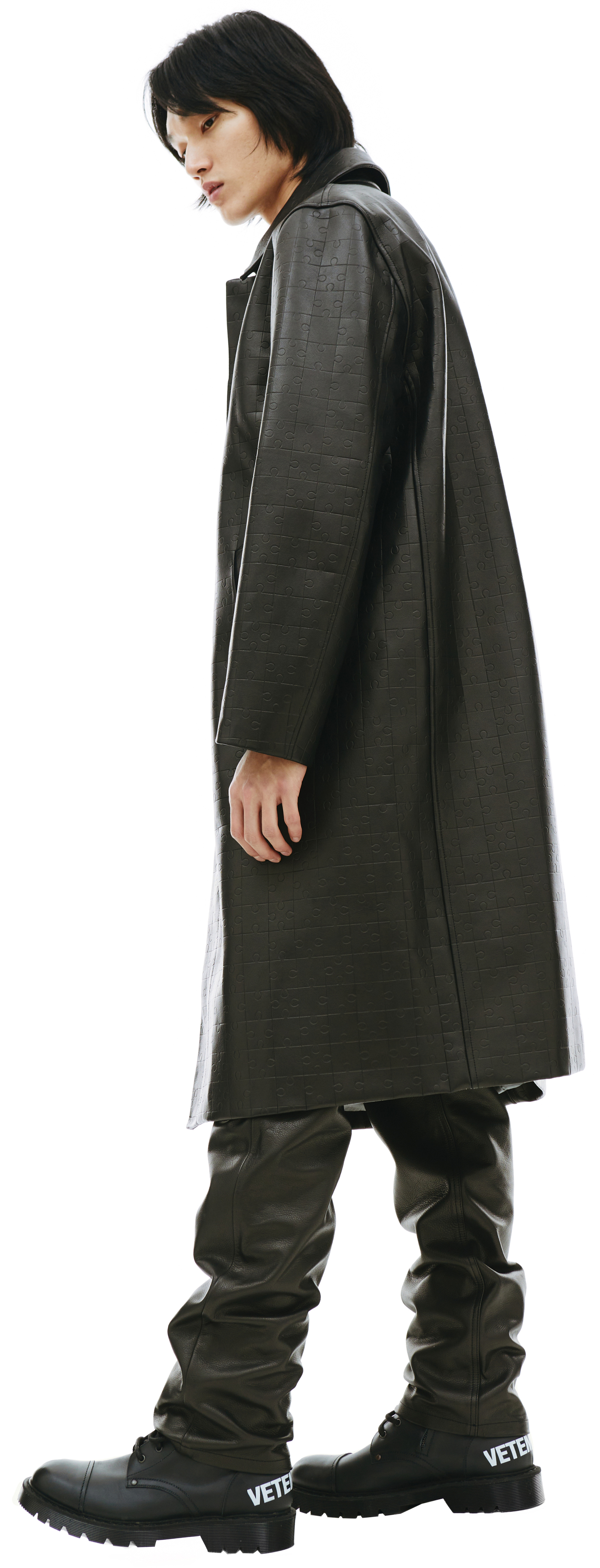 VTMNTS Кожаное оверсайз пальто