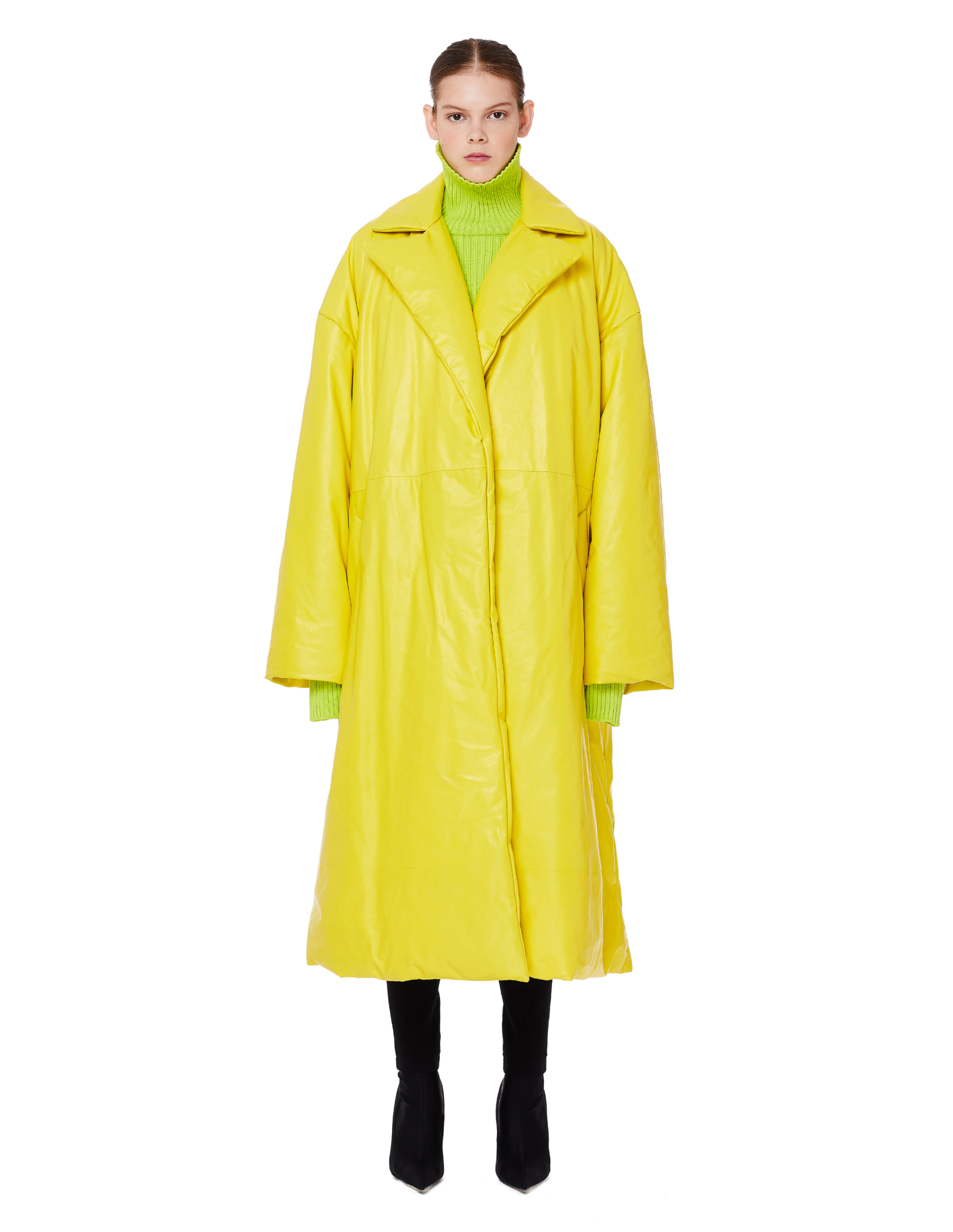 Balenciaga Неоново-зеленый свитер oversize