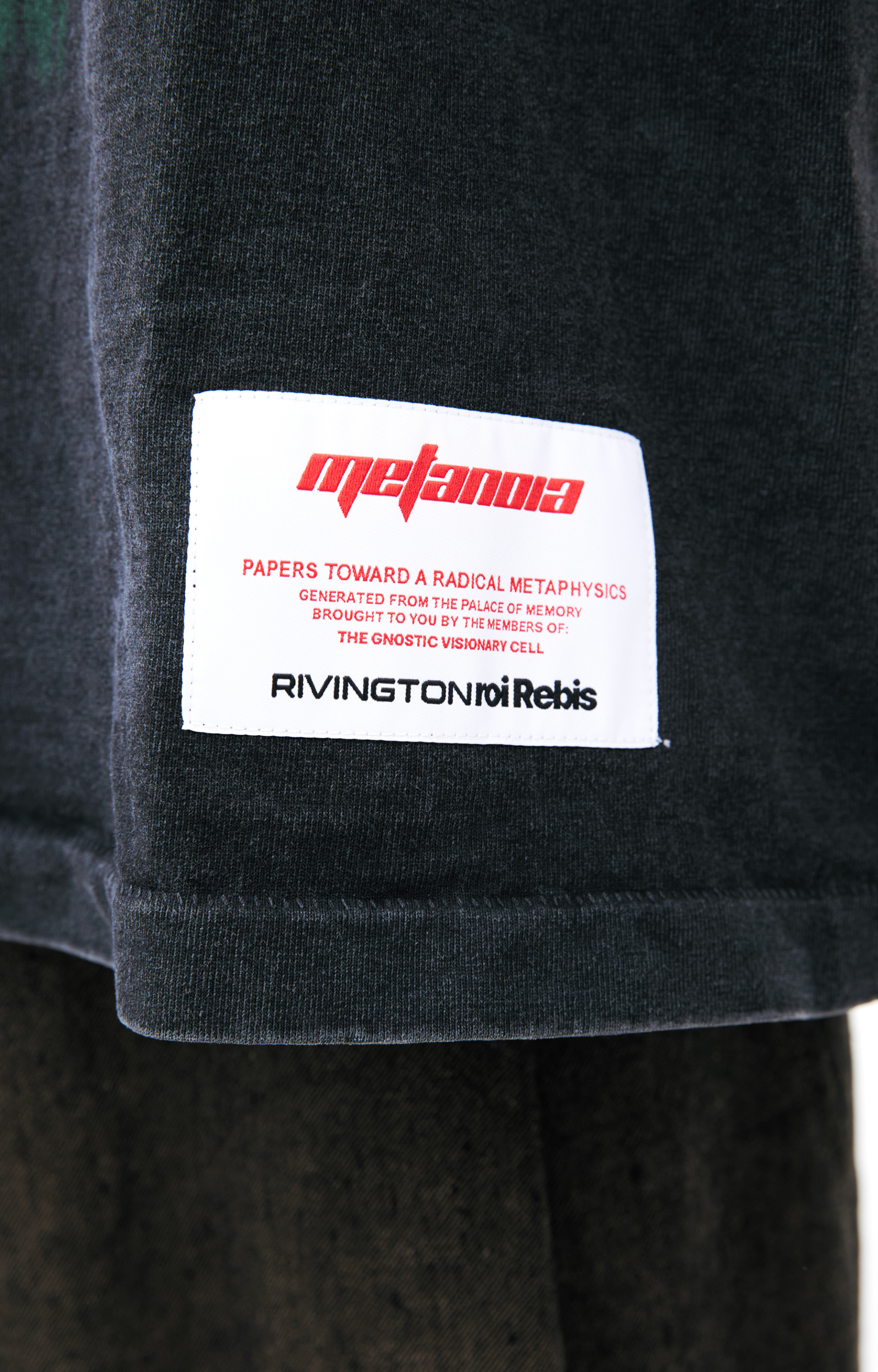 RRR123 Серая футболка с принтом