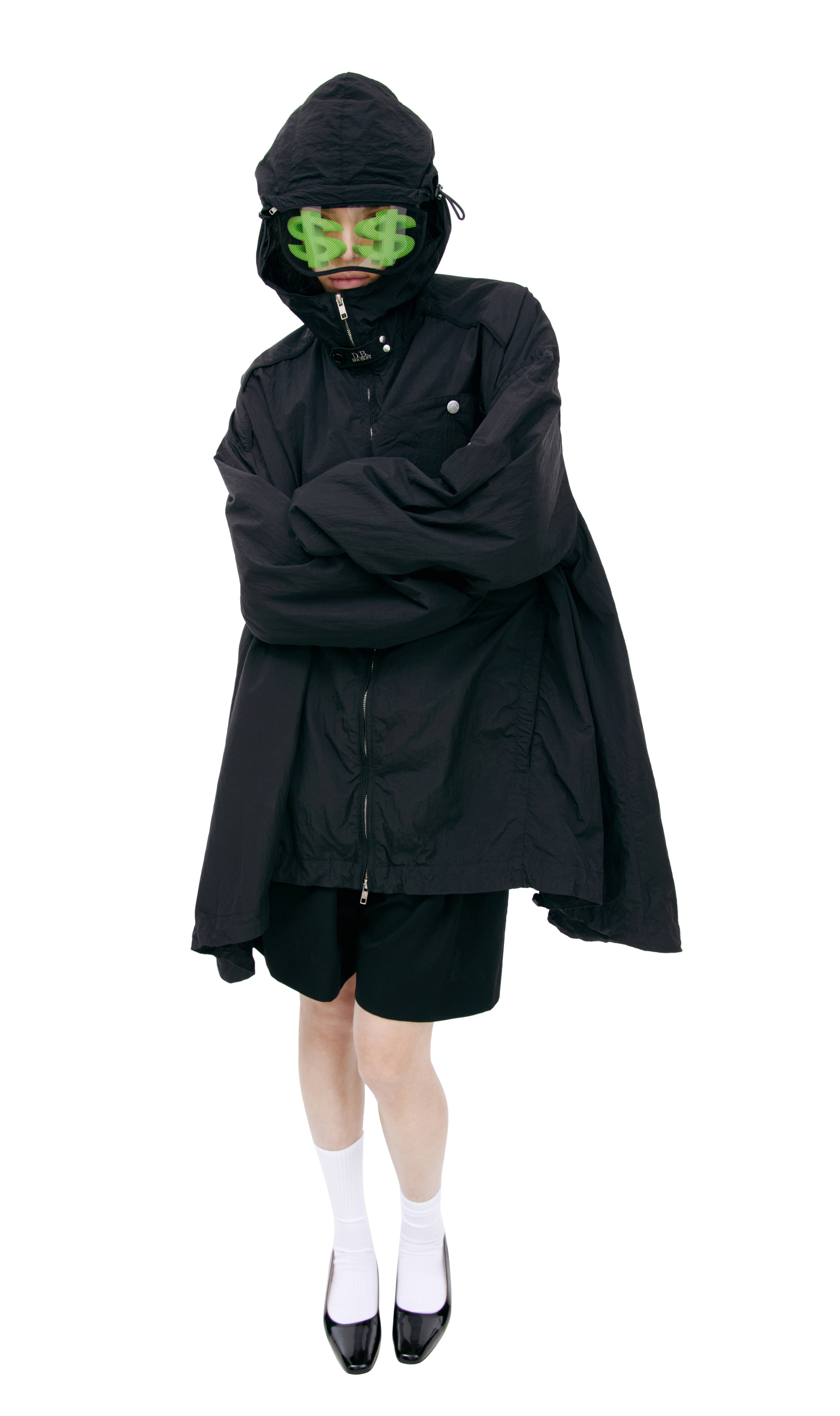 Doublet Черная куртка с очками