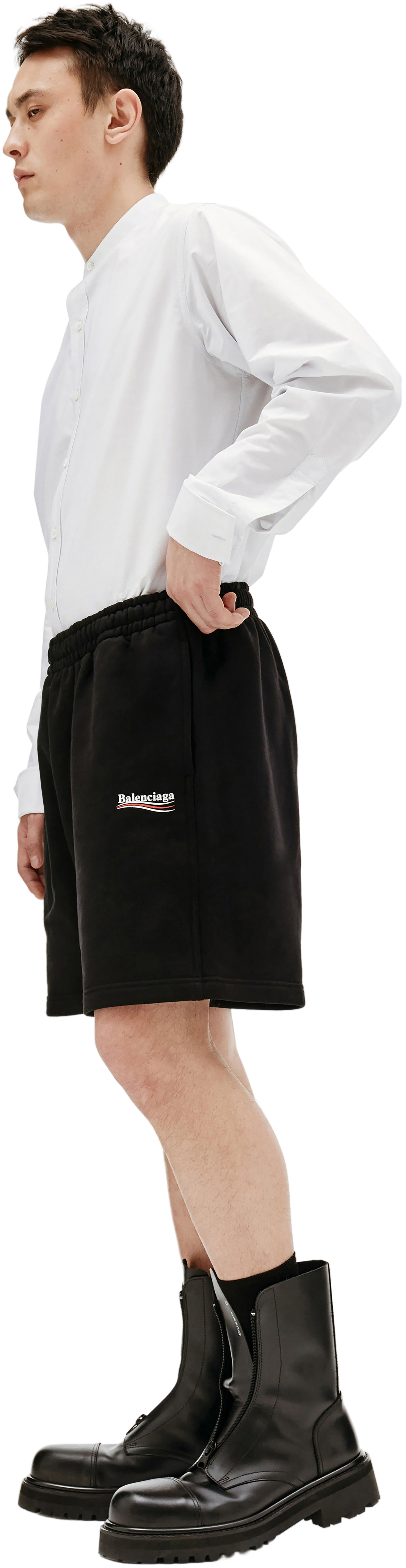 Balenciaga Черные хлопковые шорты