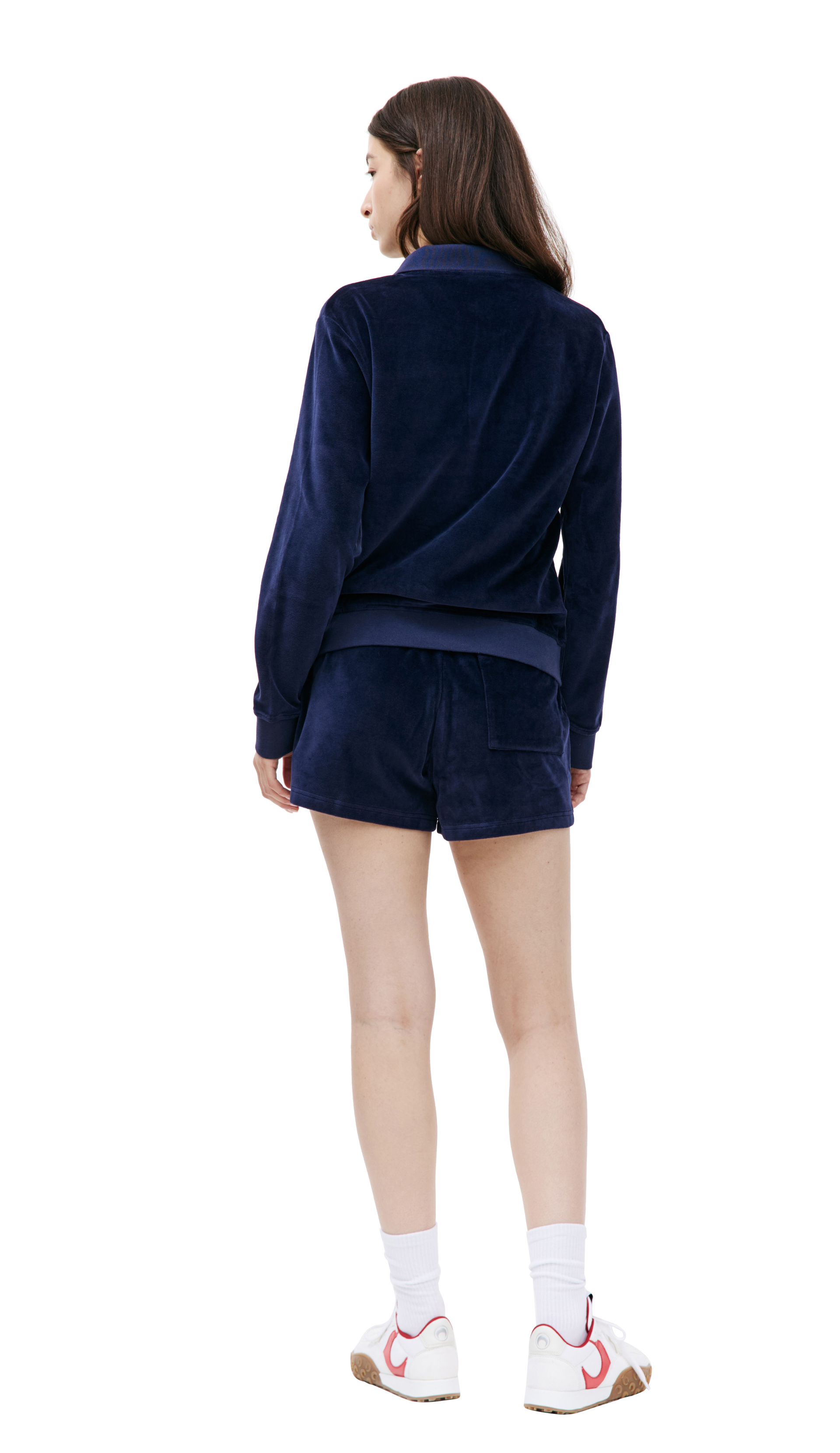 SPORTY & RICH Велюровый лонгслив SRC