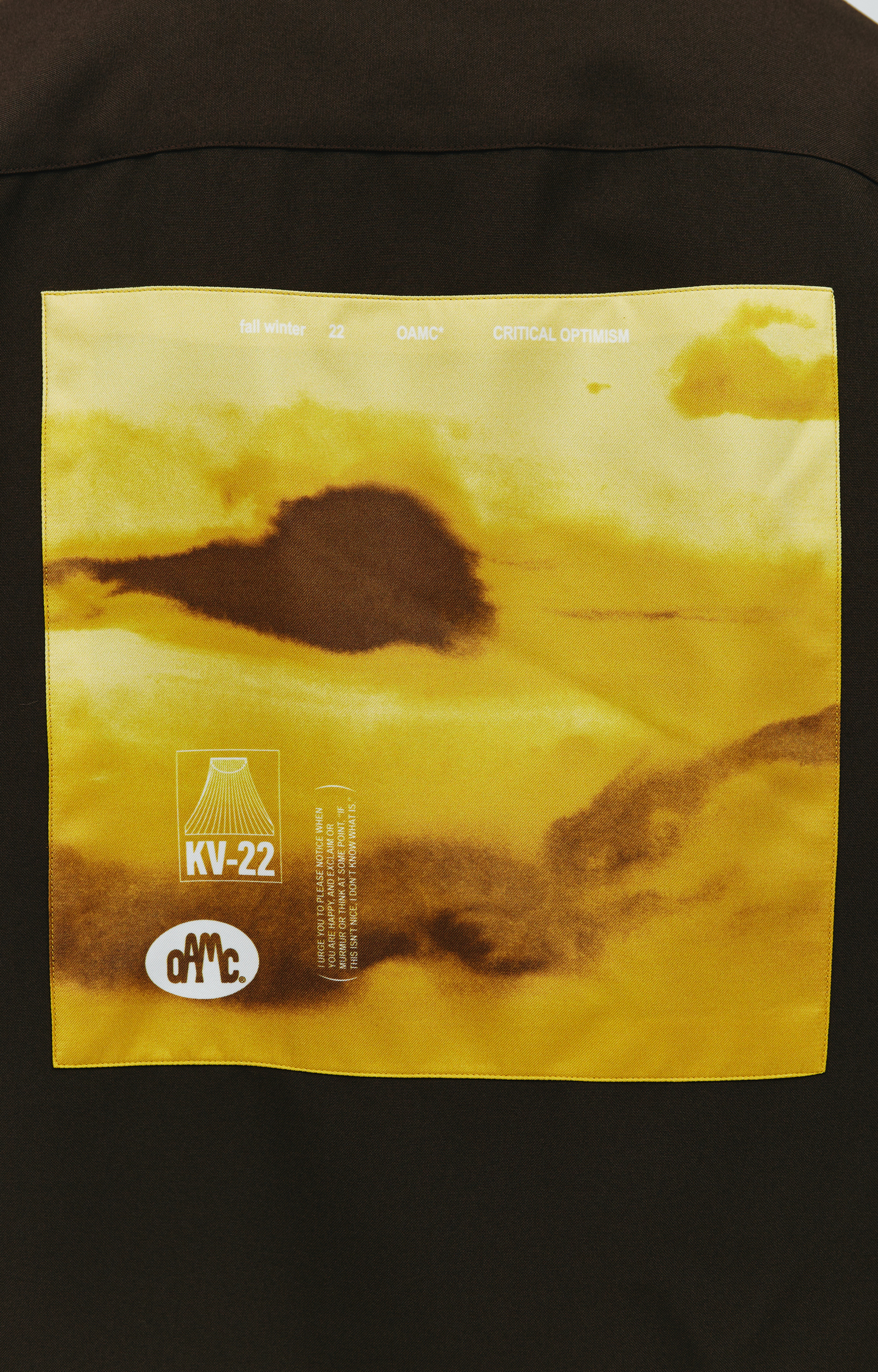 OAMC Рубашка System с шелковым патчем