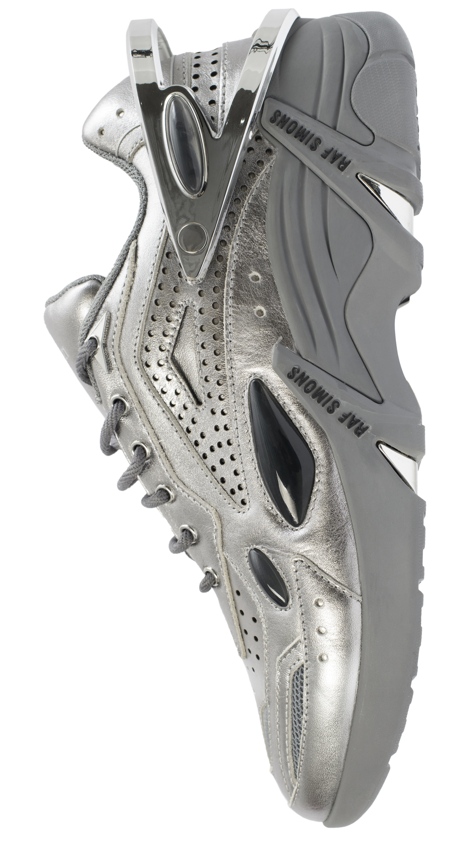 Raf Simons Серебристые кроссовки Cylon 21