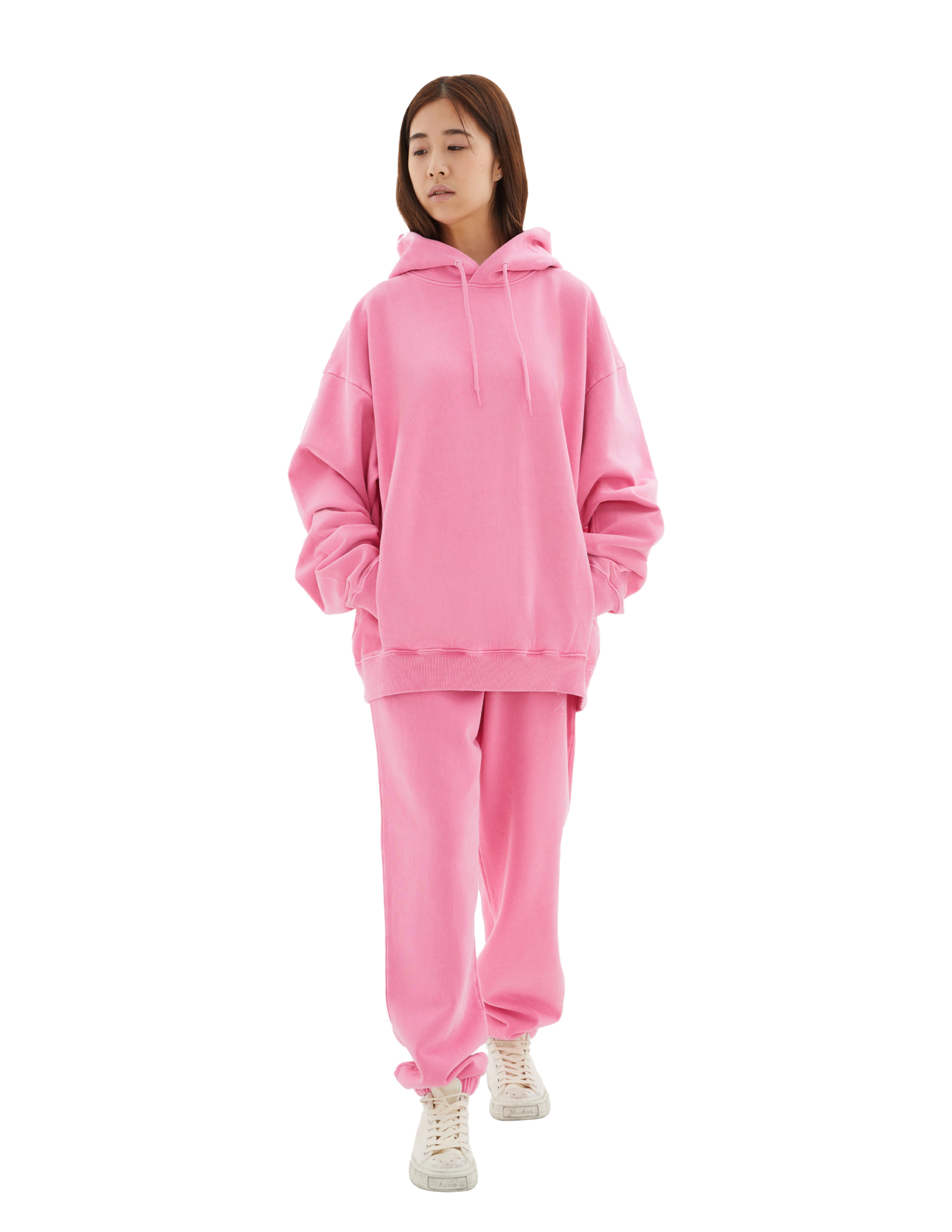 Martine Rose Розовое худи с принтом