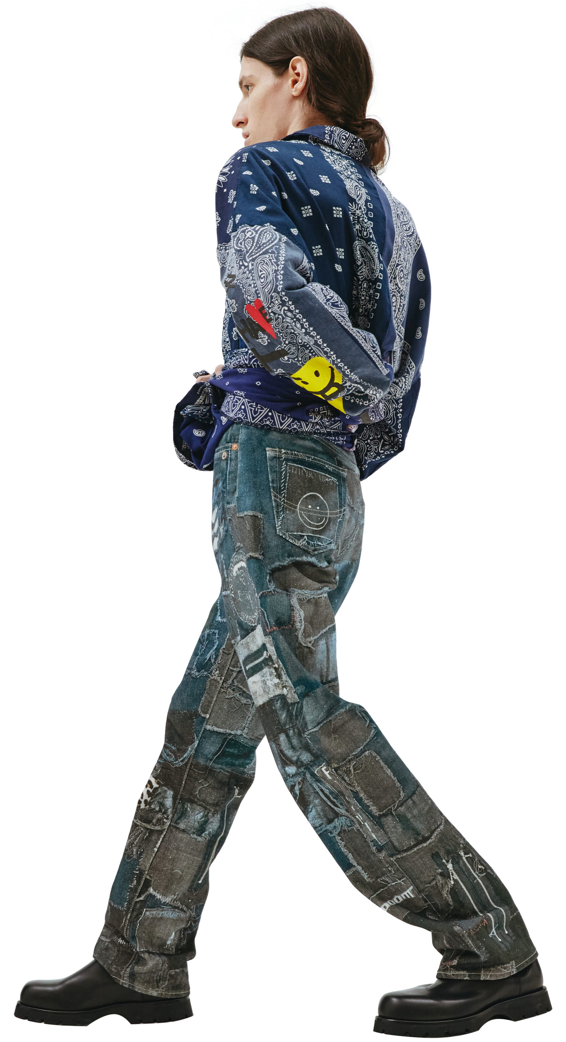 Doublet Прямые джинсы с фотопринтом