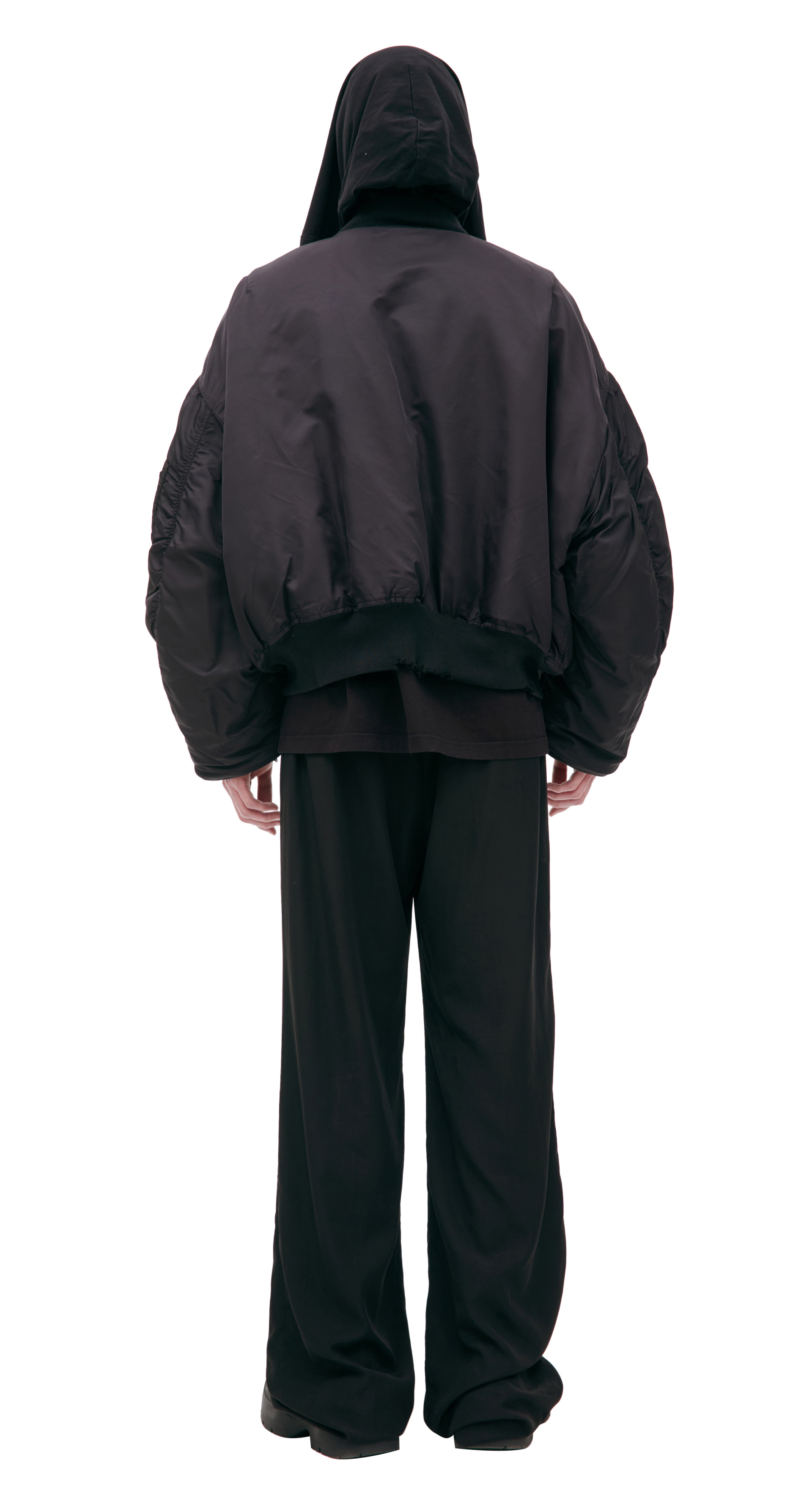 Balenciaga Бомбер с вшитым шарфом