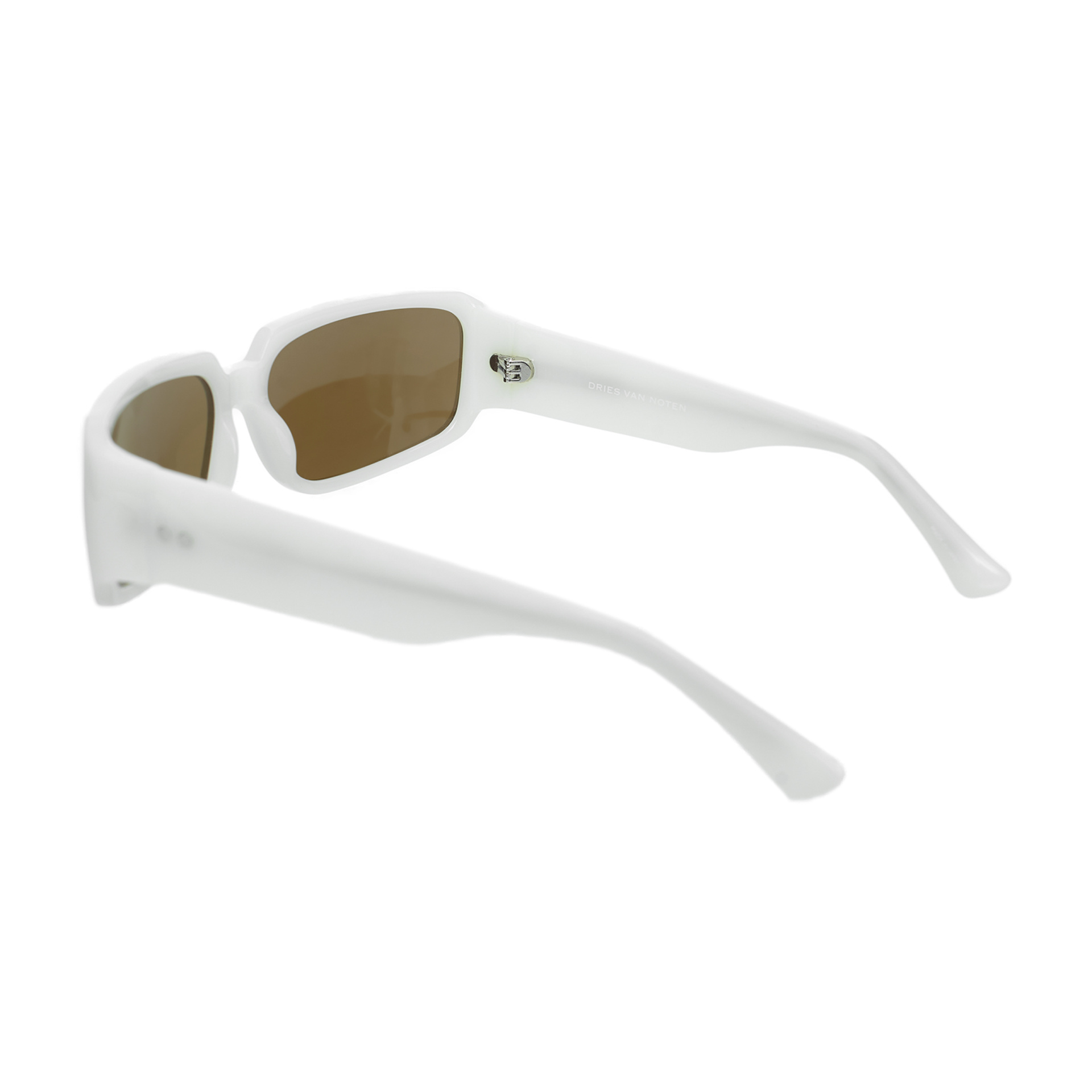 DVN x Linda Farrow Белые солнцезащитные очки