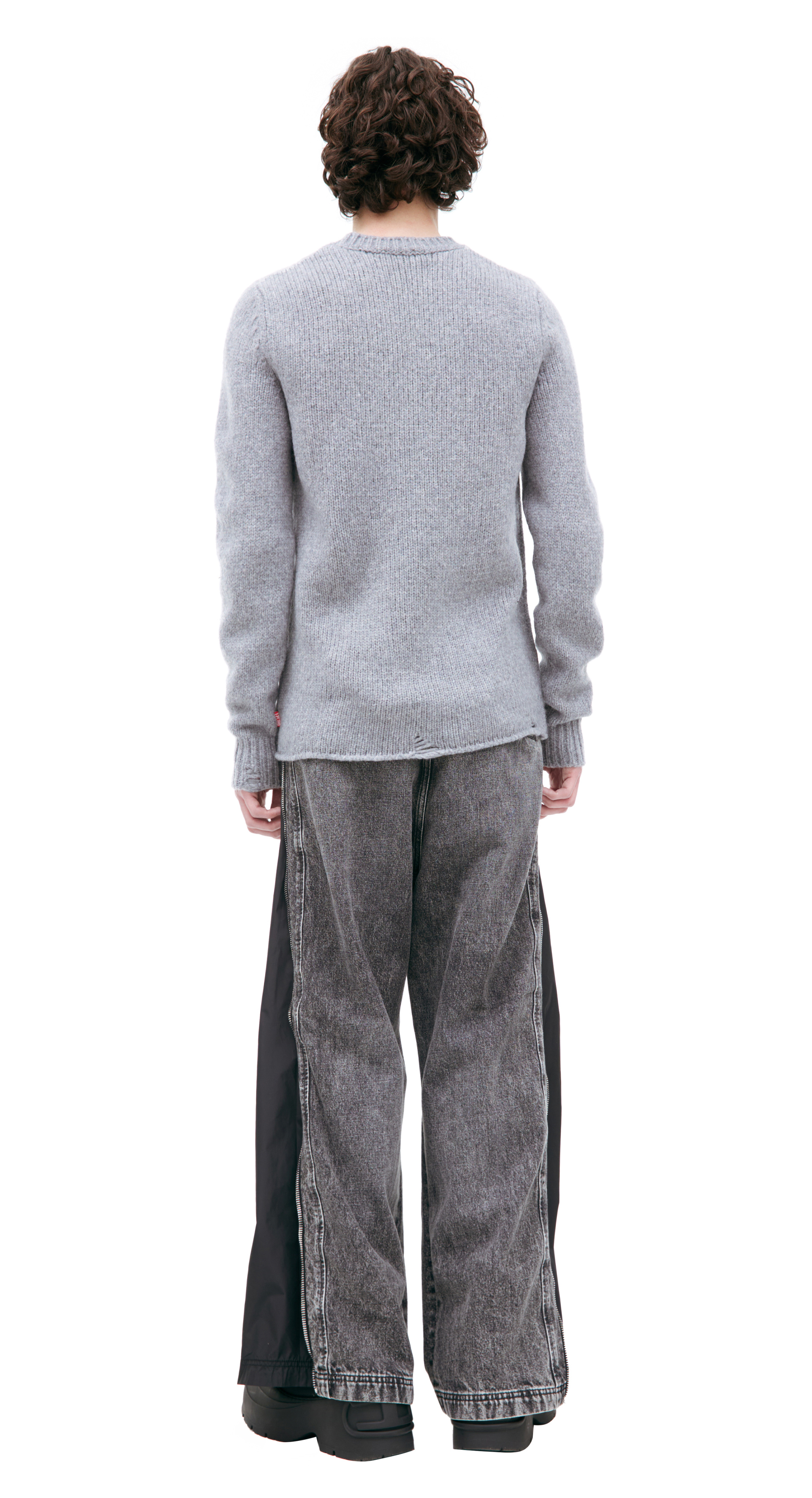 Diesel Рваный свитер из шерсти