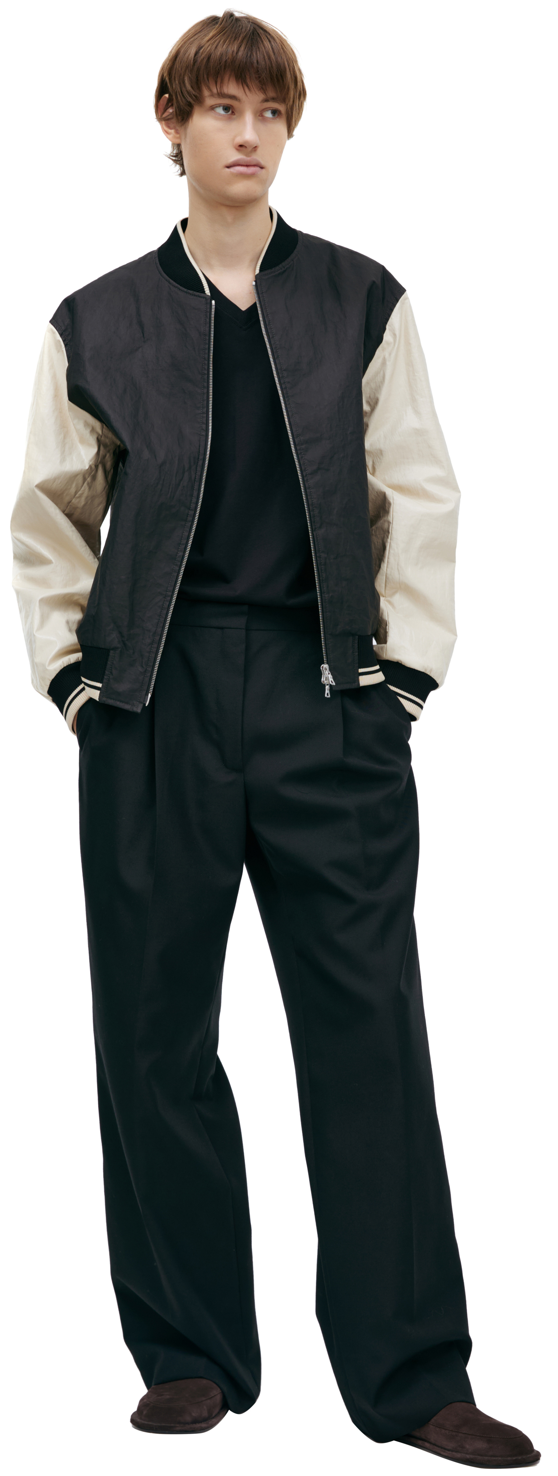 Dries Van Noten Черный бомбер на молнии