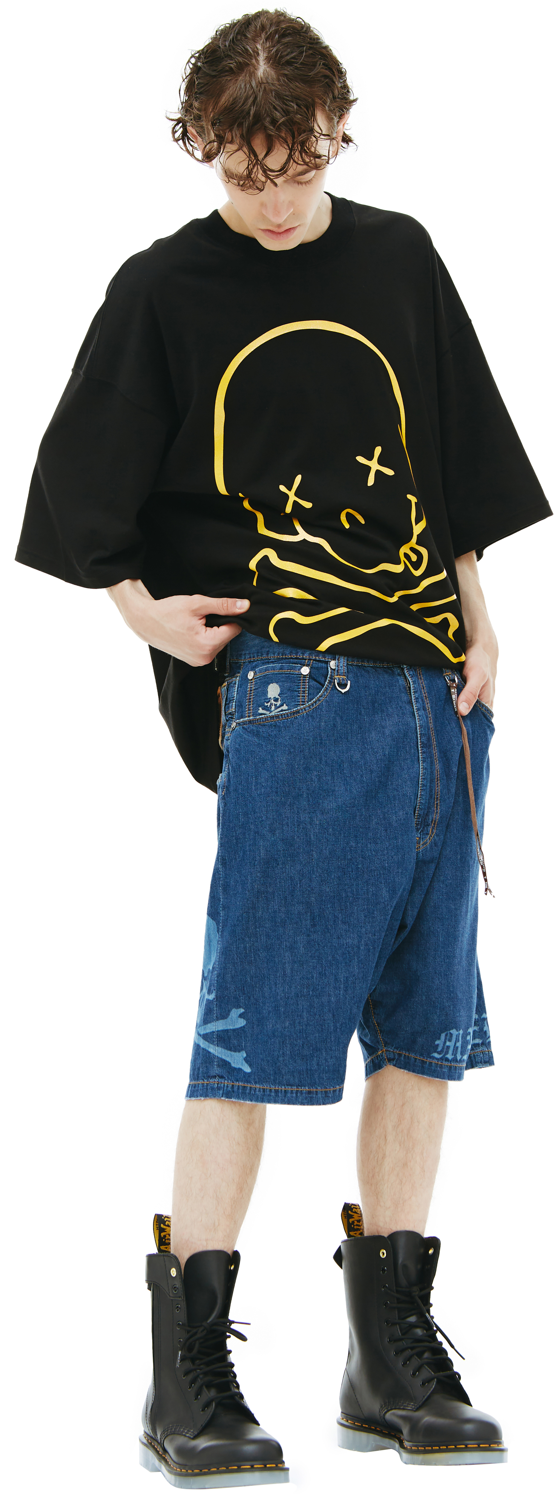 Mastermind WORLD Синие джинсовые шорты