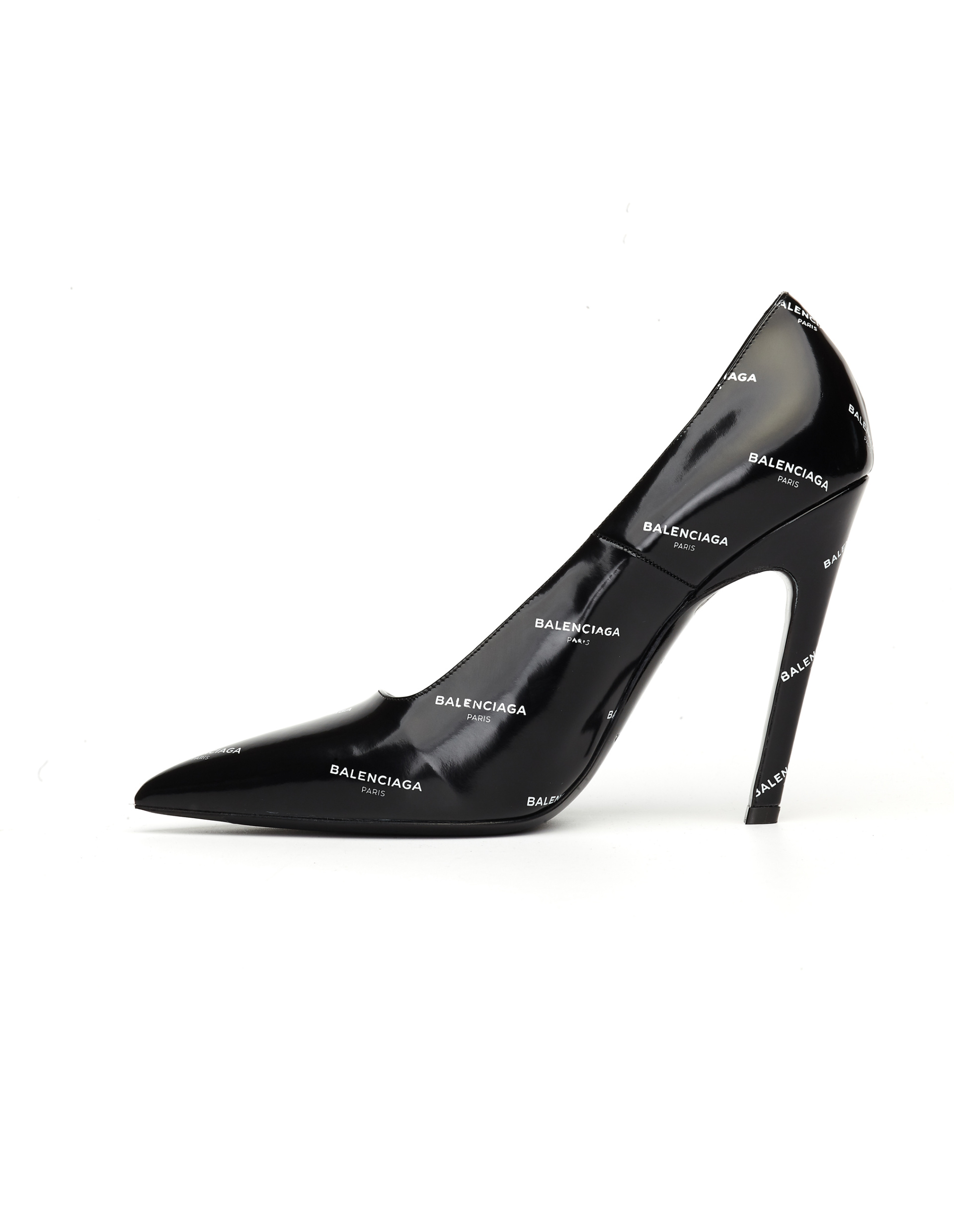 Balenciaga Кожаные туфли Slash с логотипами