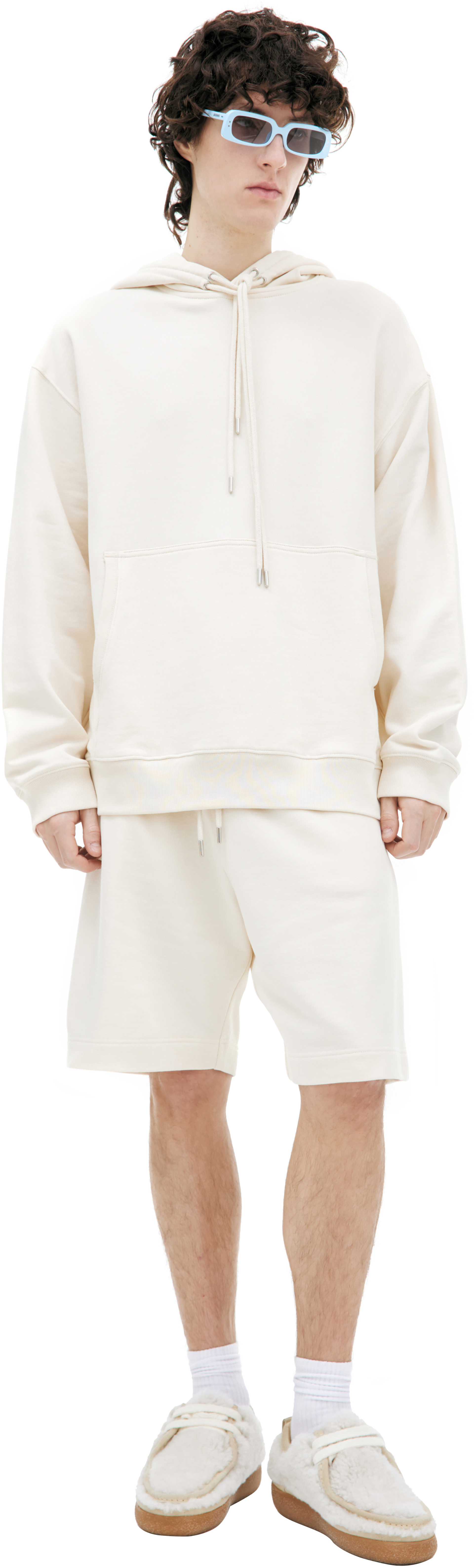 Dries Van Noten Белое худи из хлопка