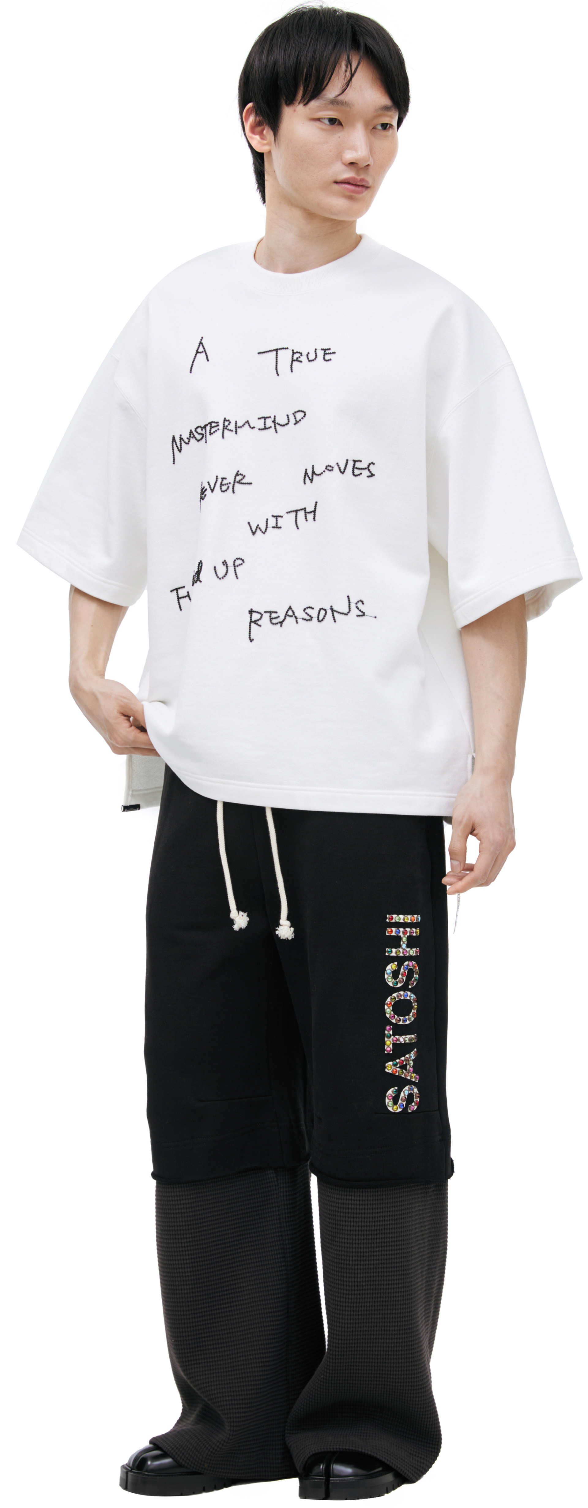 Mastermind WORLD Футболка с вышитым логотипом