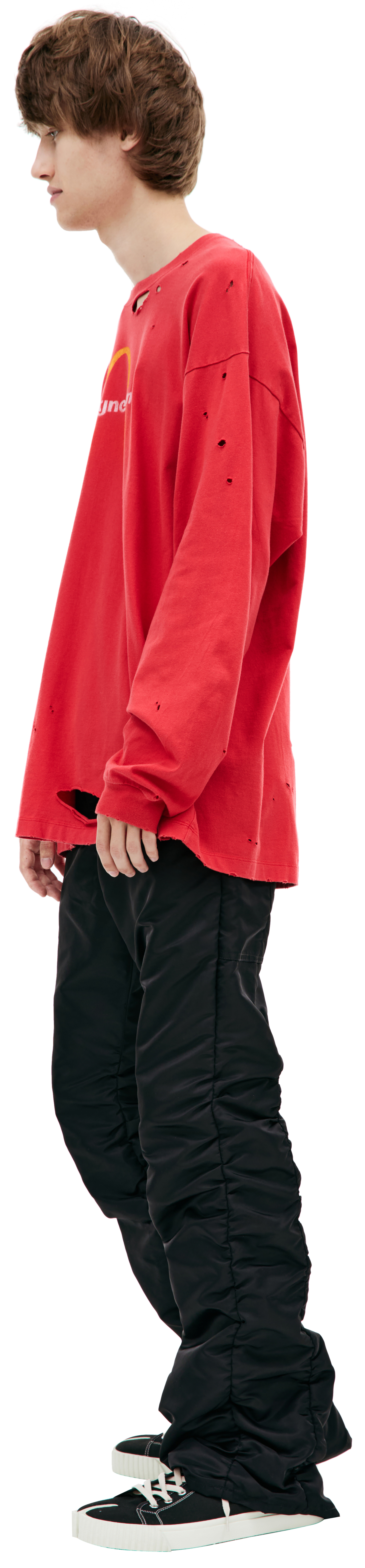 Doublet Рваный лонгслив \'Magnetism\'