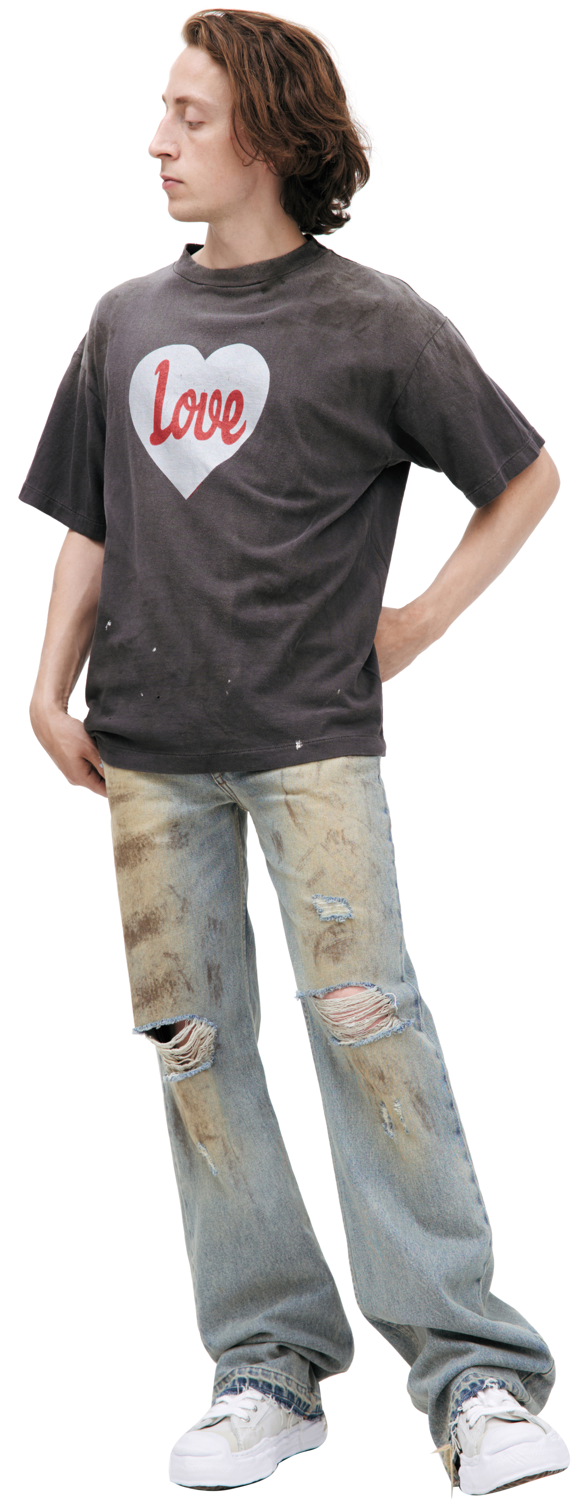 Saint Mxxxxxx Футболка с принтом \'LOVE\'