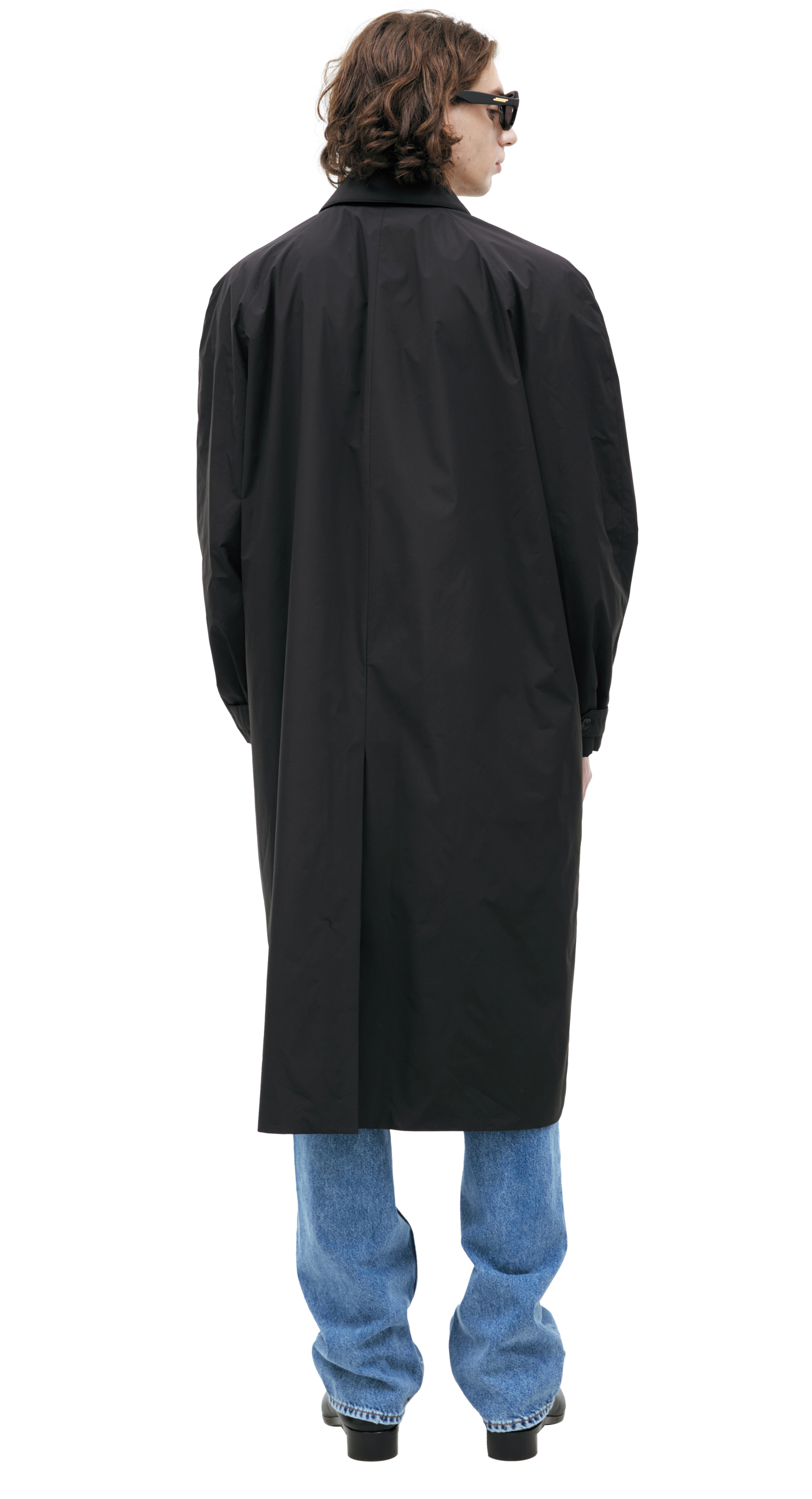 The Row Черное пальто на пуговицах