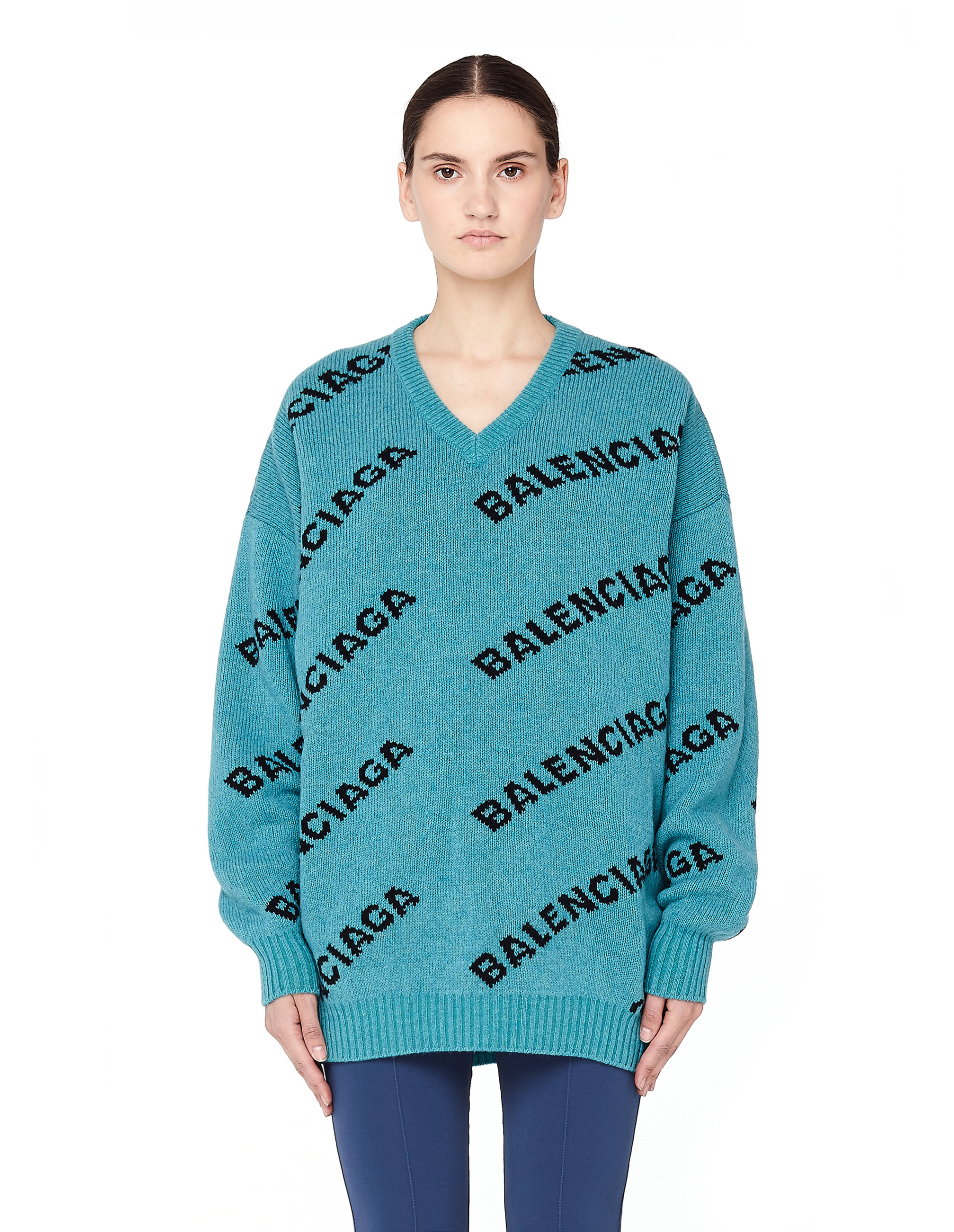 Balenciaga Свитер из шерсти с лого