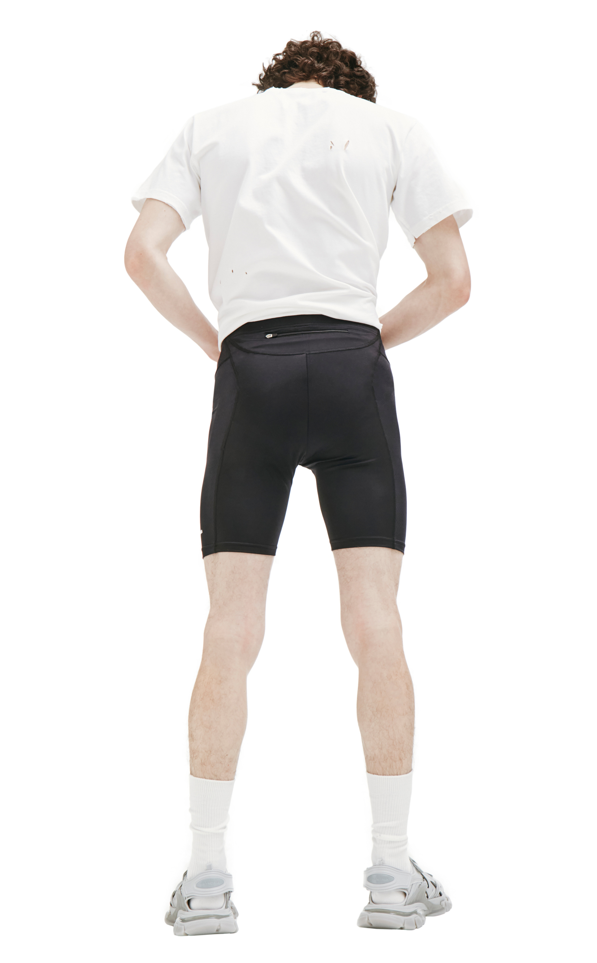 Balenciaga Черные облегающие велошорты