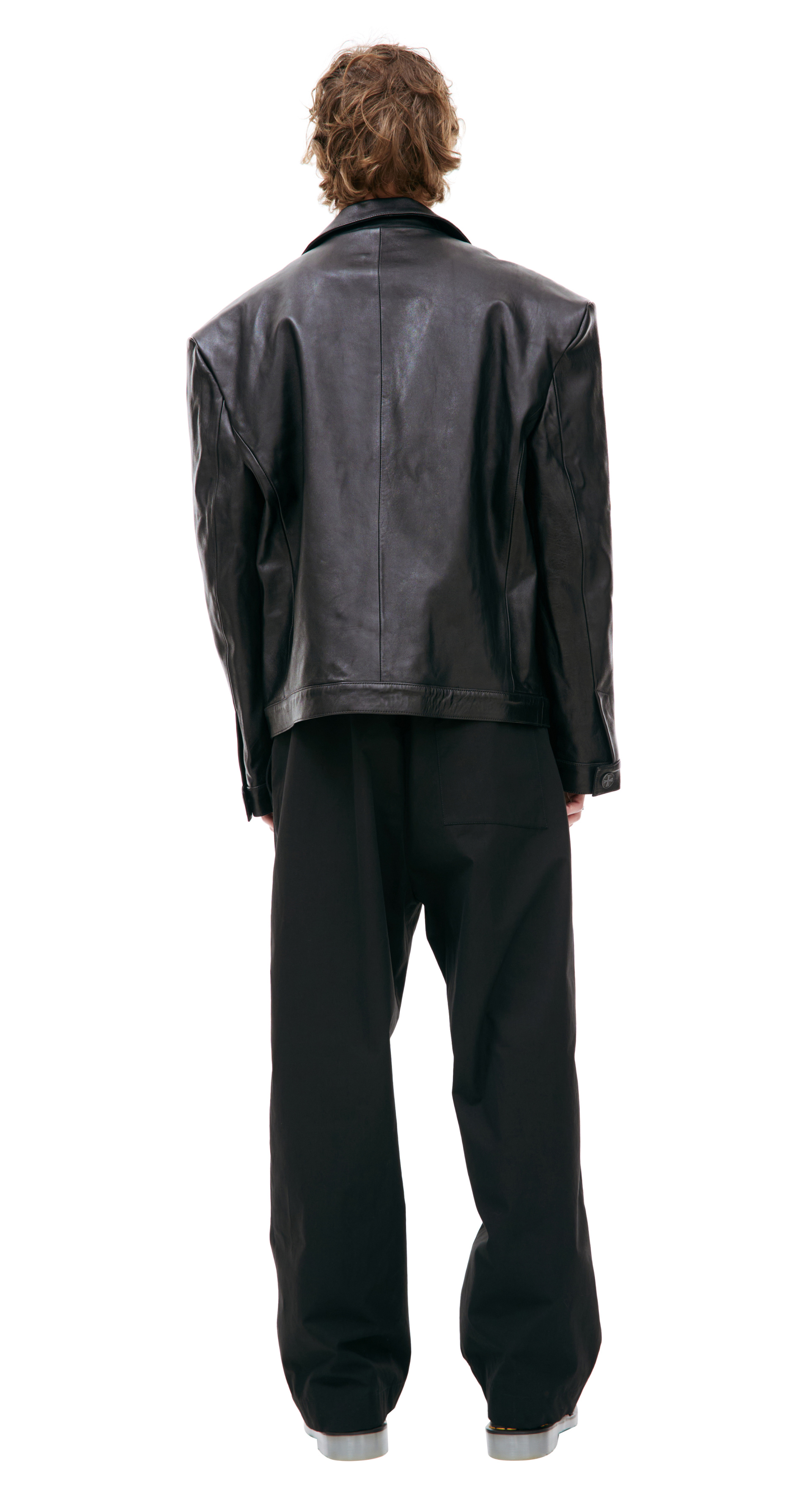 Enfants Riches Déprimés Кожаная куртка с V-вырезом