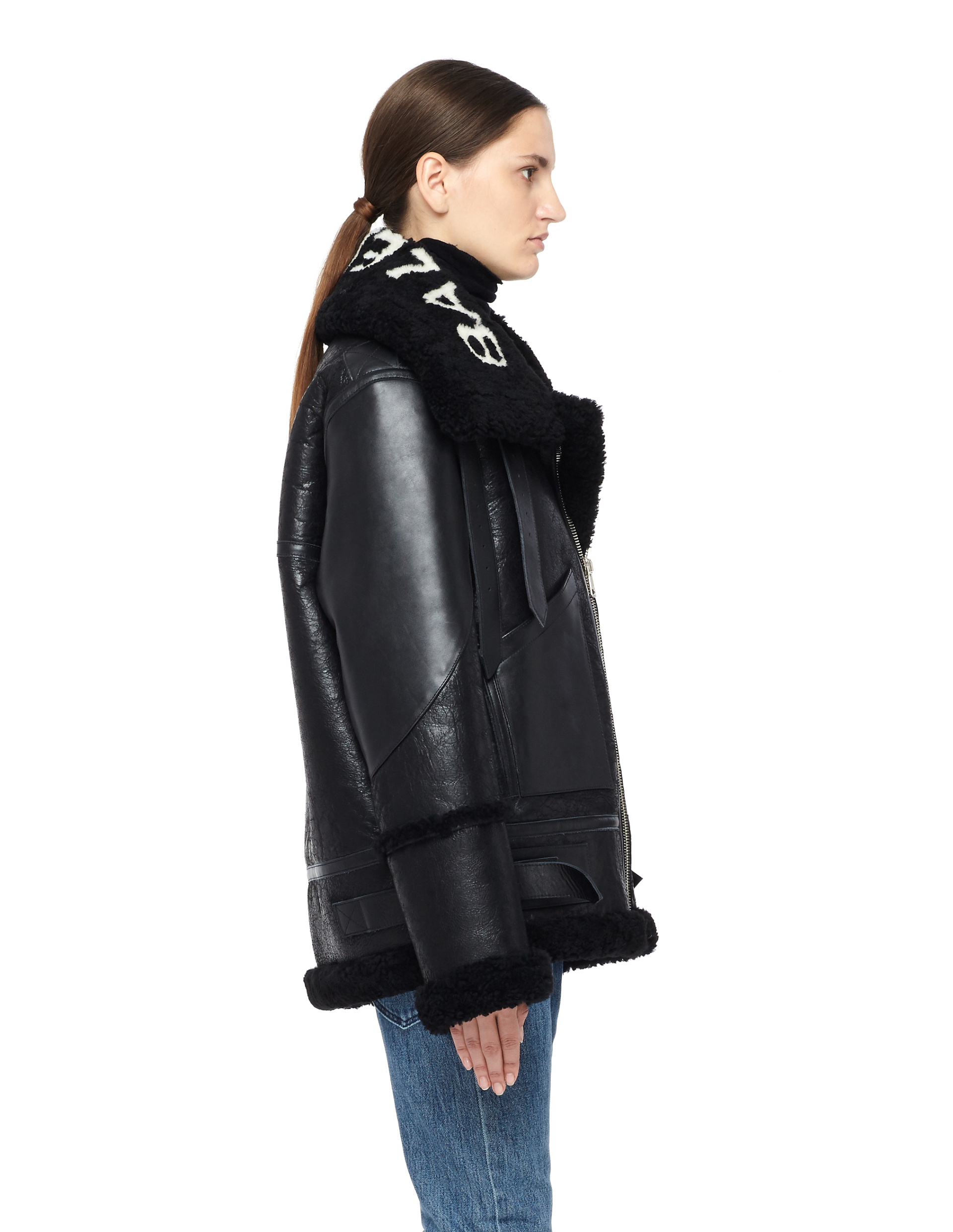 Balenciaga Дубленка с лого Le Bombardier