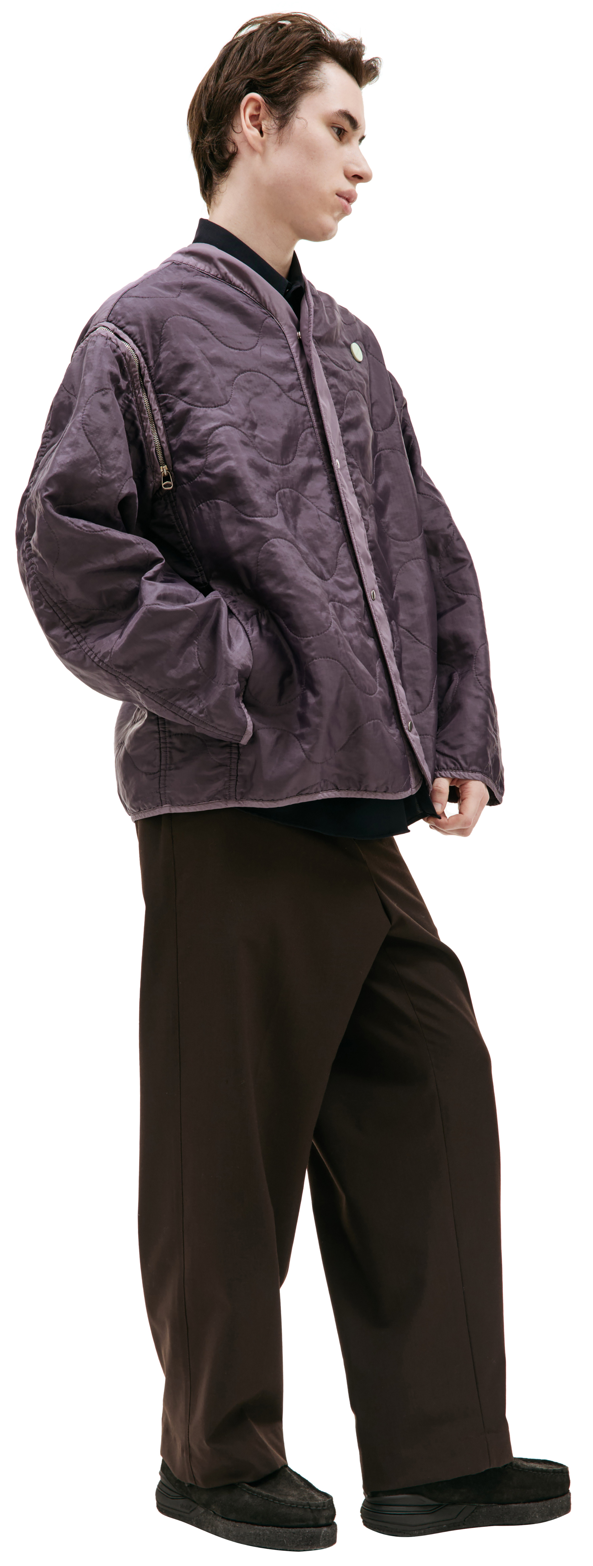 OAMC Стеганая куртка Re:Work с рукавами на молнии