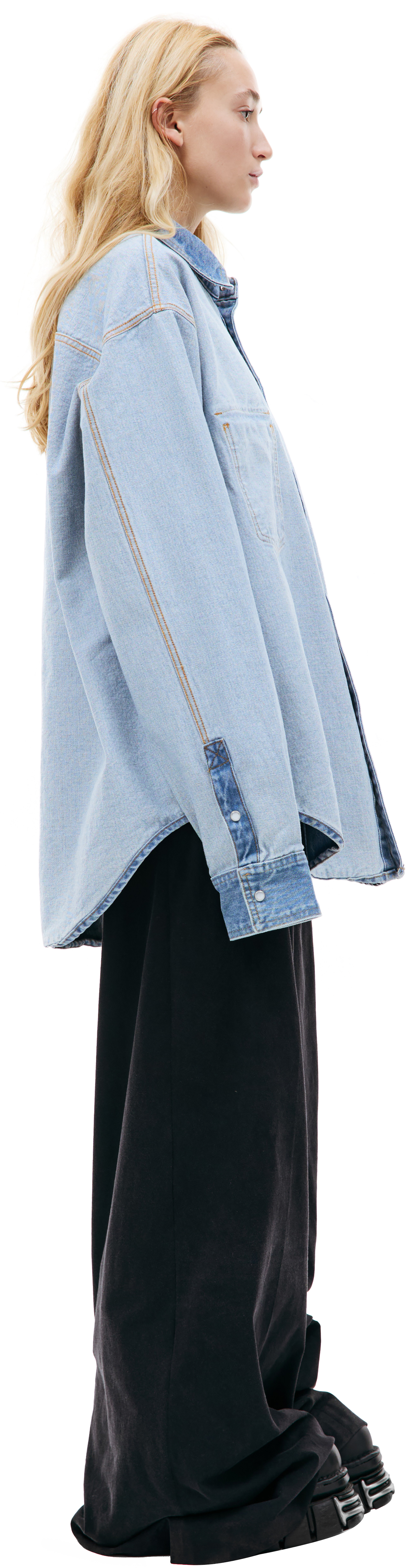 VETEMENTS Джинсовая рубашка наизнанку