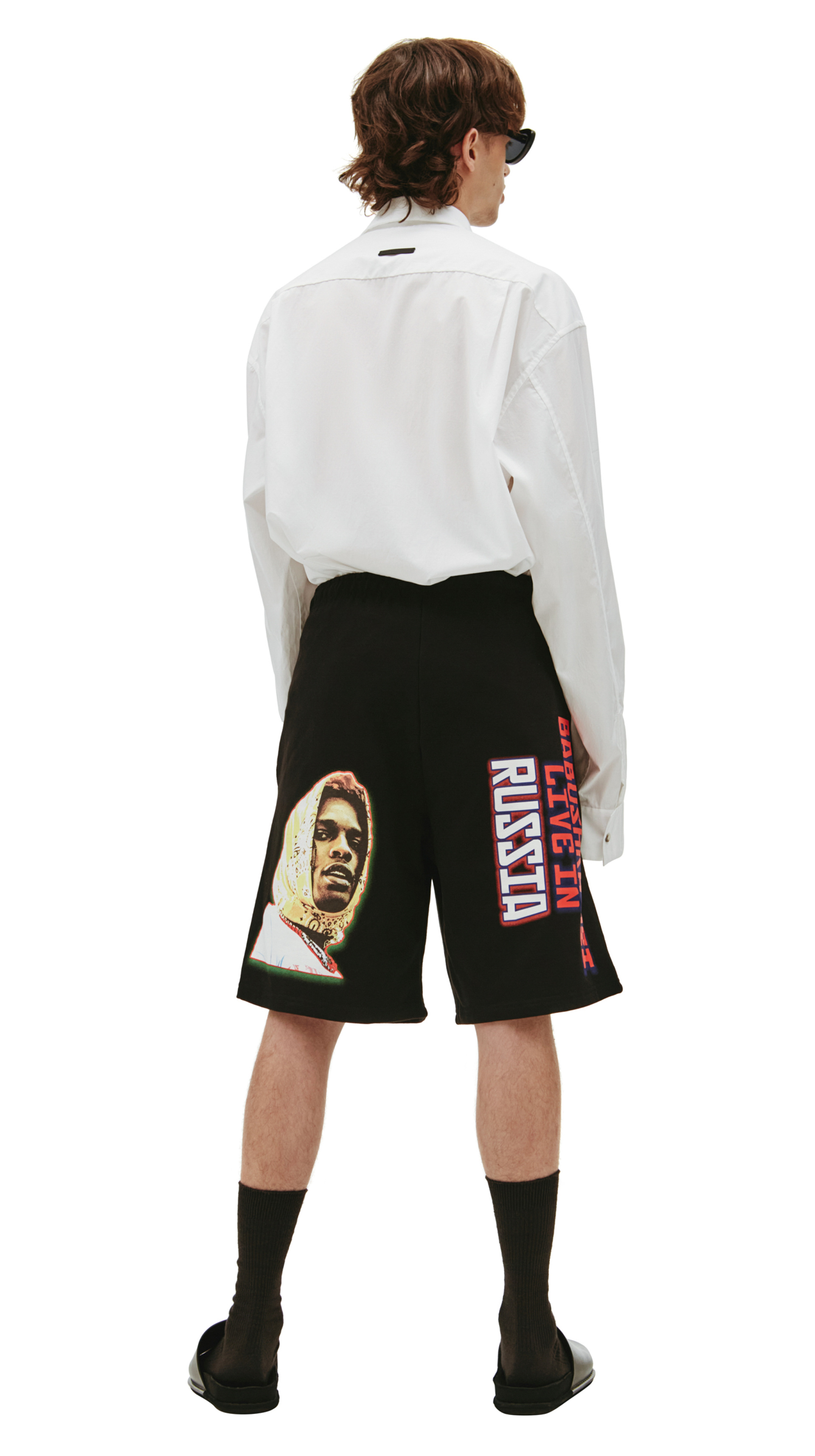 AWGE Черные шорты BABUSHKA BOI