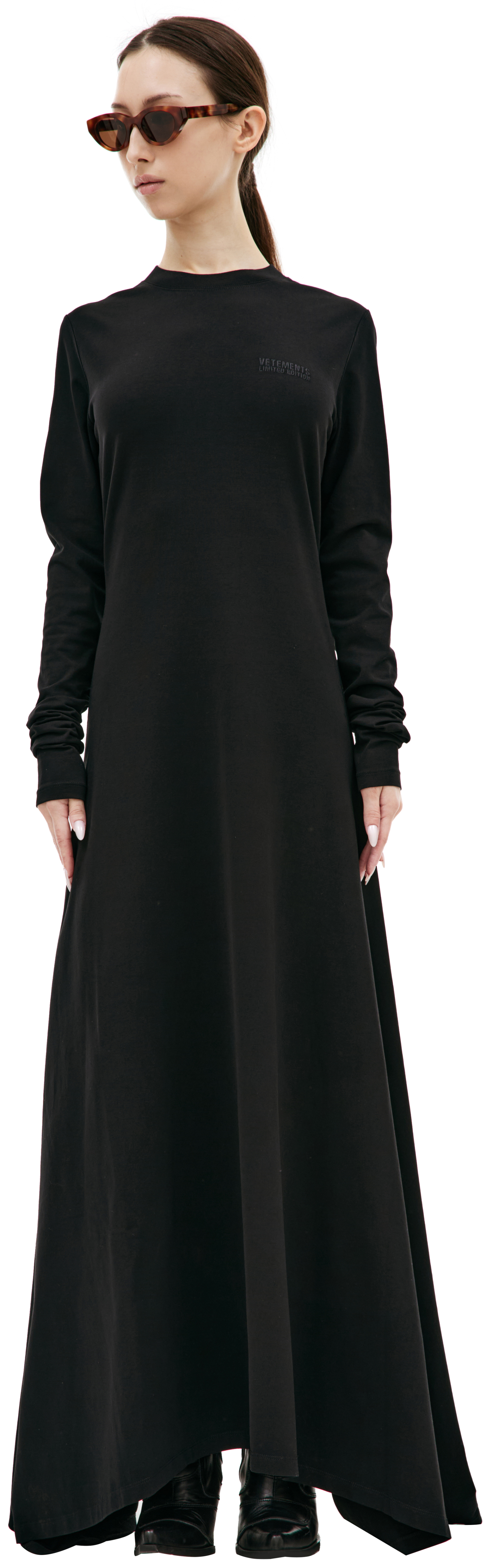 VETEMENTS Асимметричное платье с логотипом