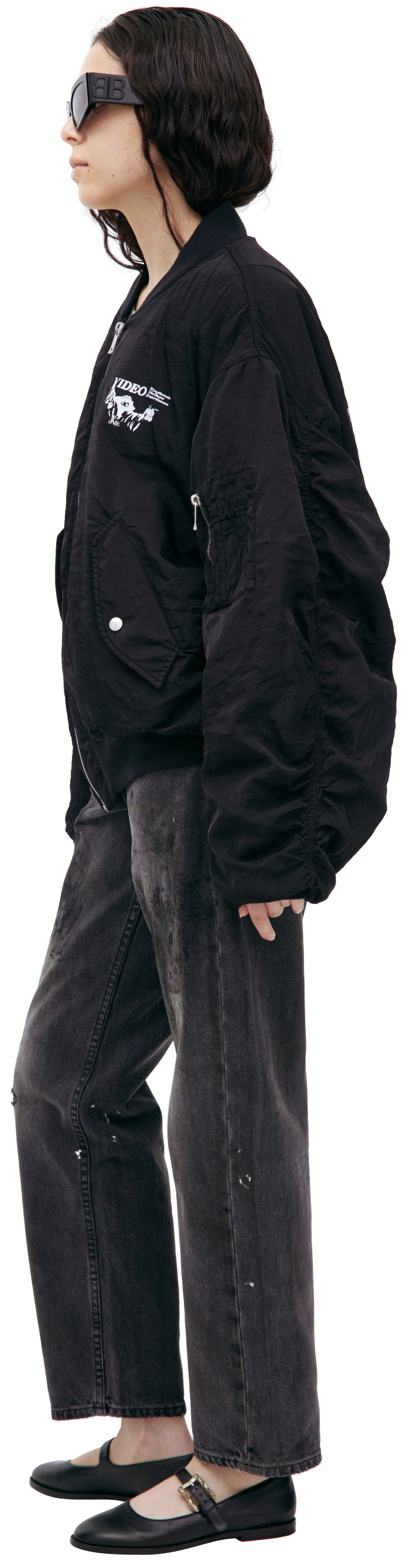 Enfants Riches Déprimés Черный бомбер на молнии