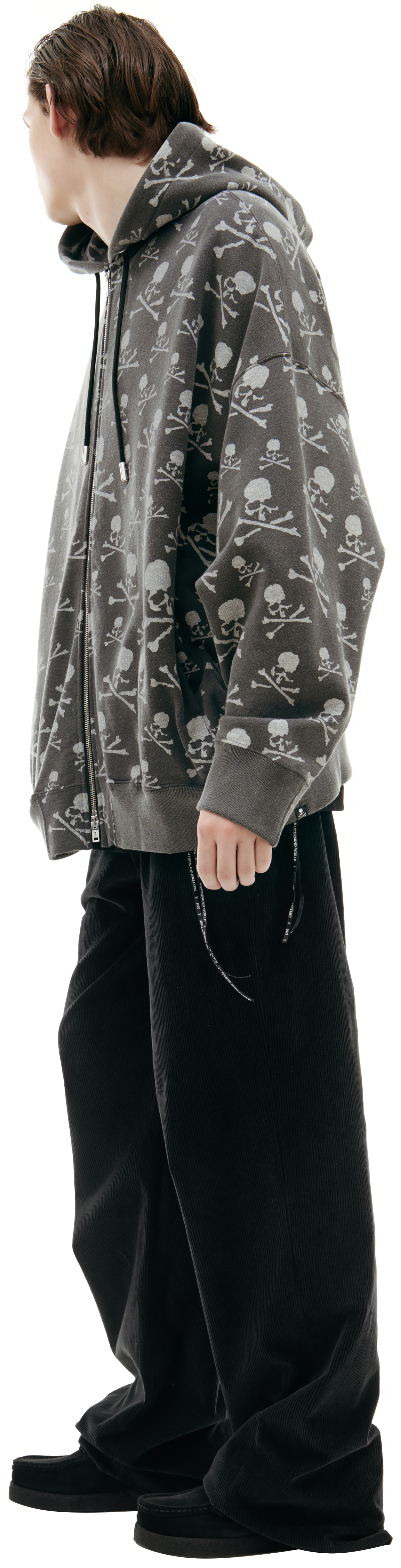 Mastermind WORLD Серое худи на молнии