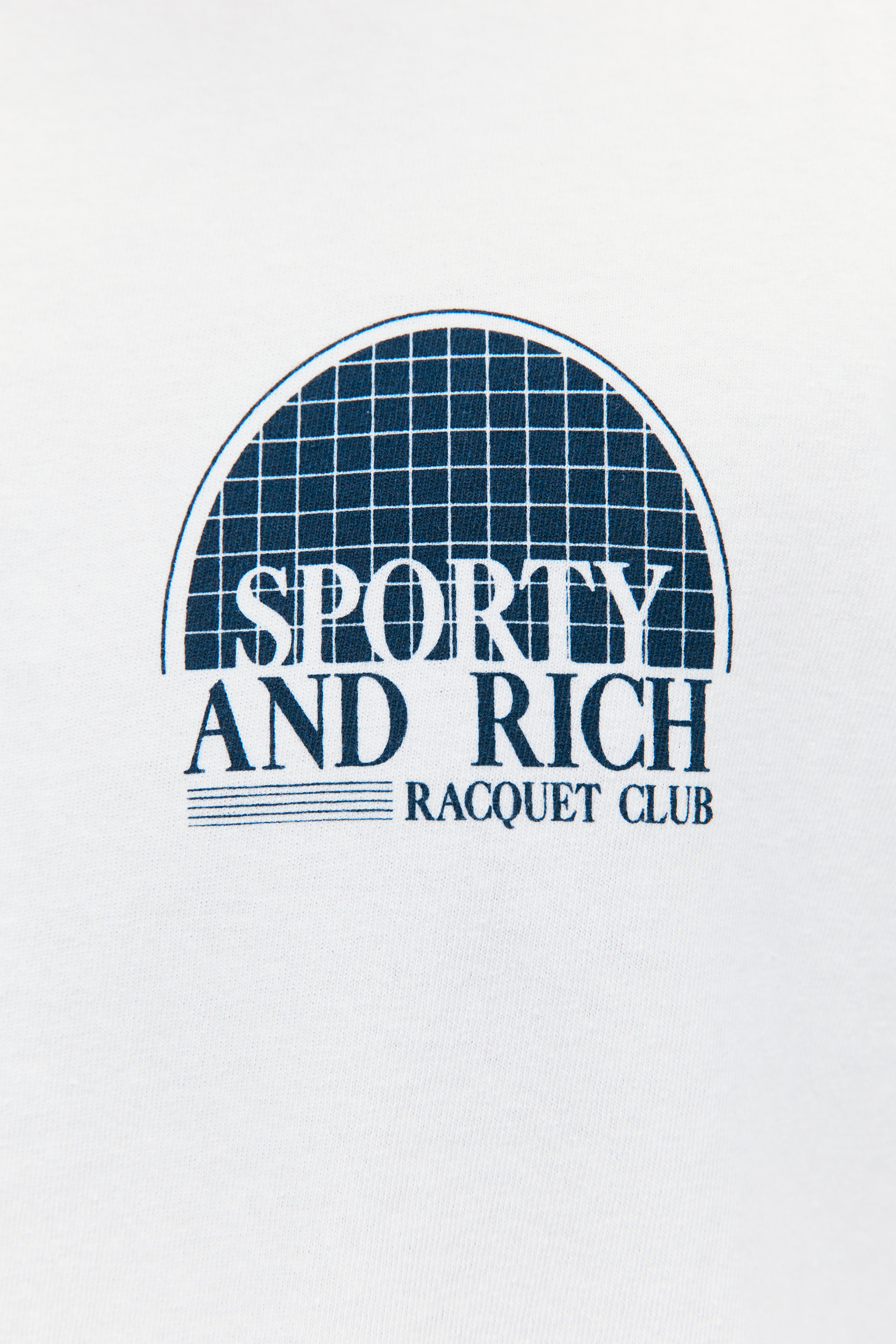SPORTY & RICH Футболка с принтом Racquet club
