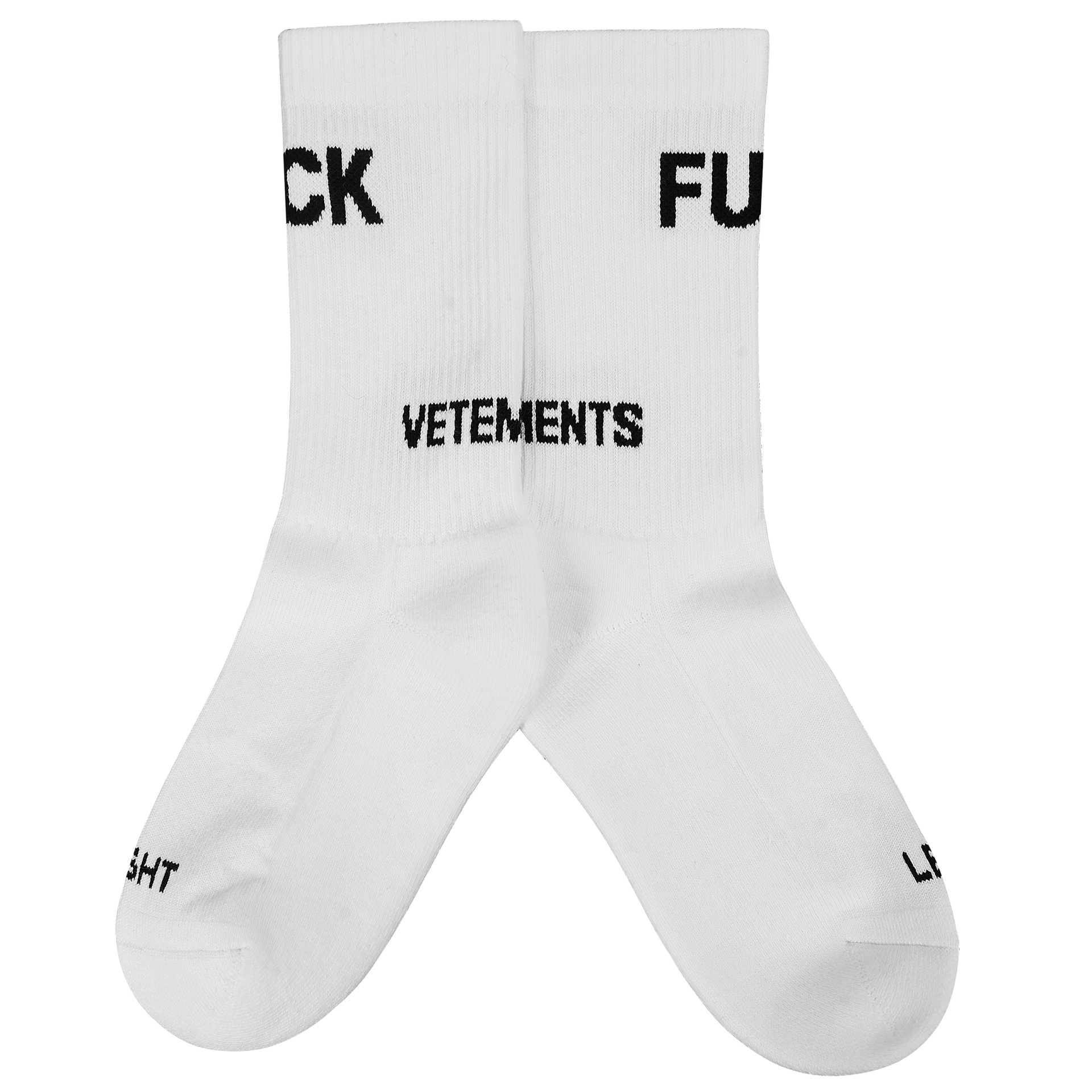 VETEMENTS Носки с логотипом и вышивкой Fuck