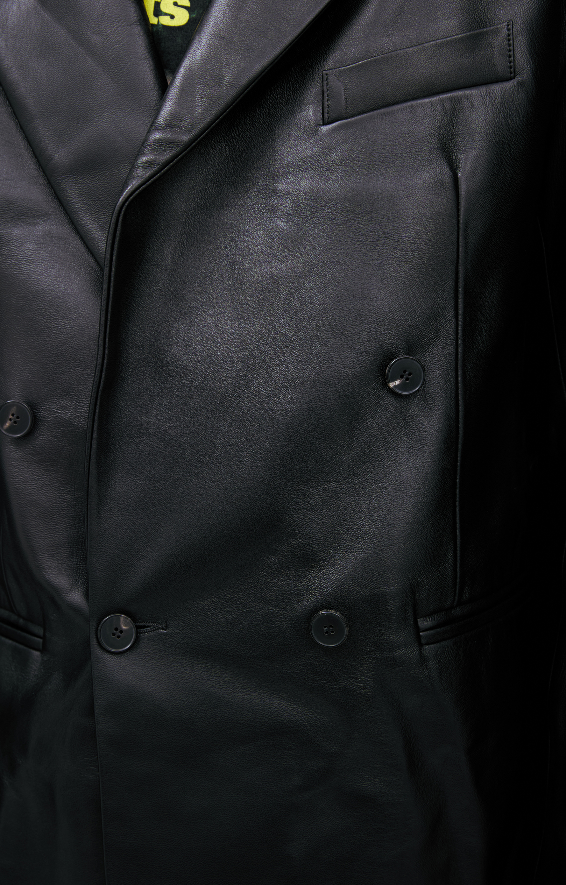 Enfants Riches Déprimés Двубортный кожаный пиджак