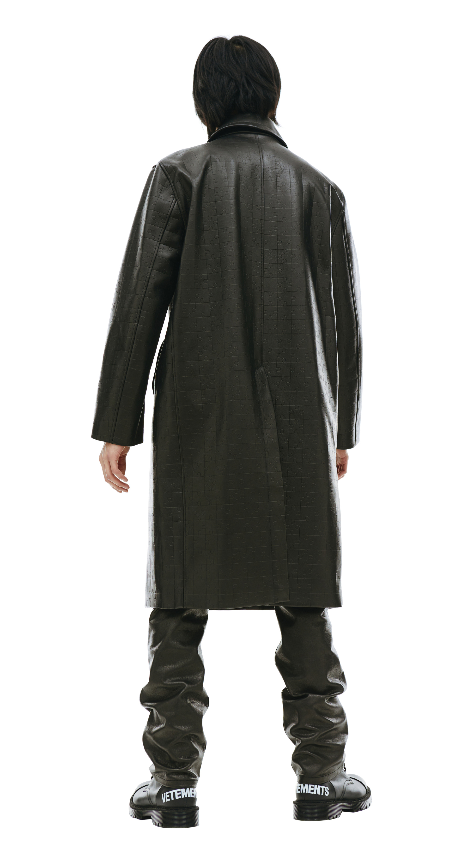 VTMNTS Кожаное оверсайз пальто