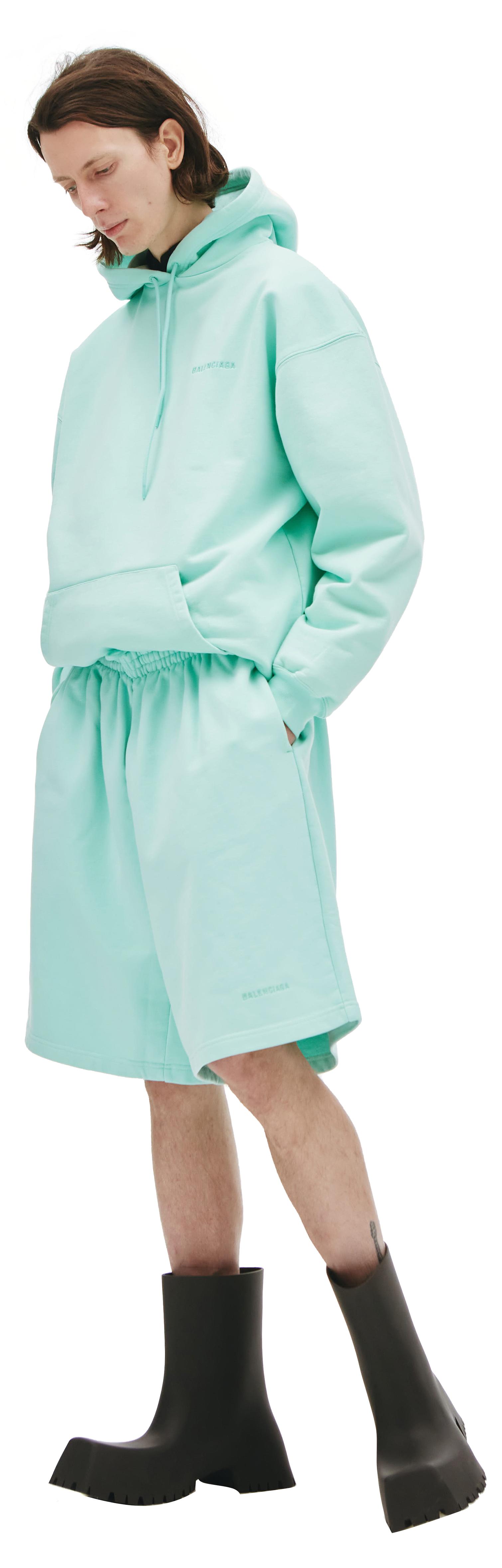 Balenciaga Широкие шорты с вышивкой логотипа