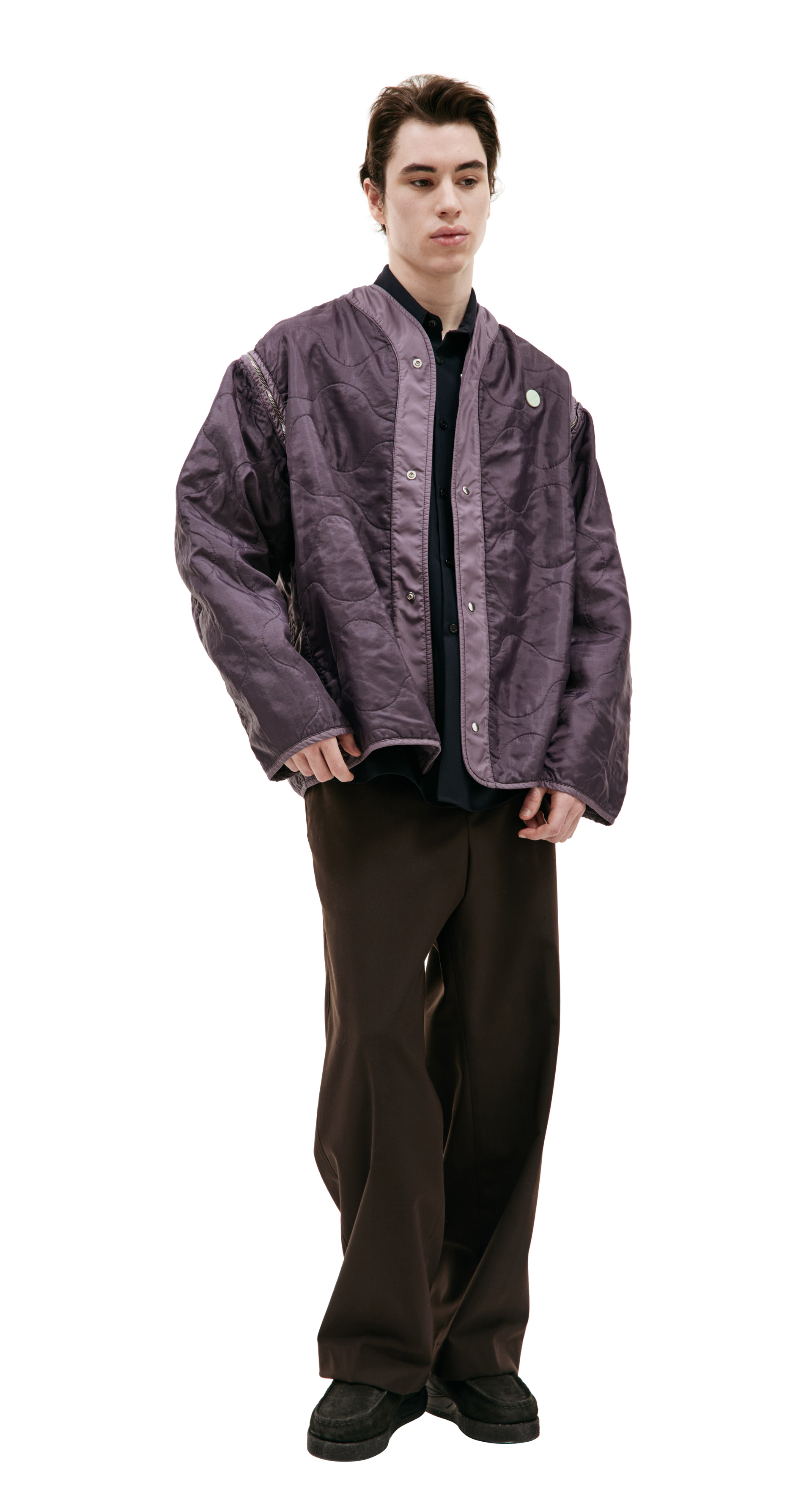 OAMC Стеганая куртка Re:Work с рукавами на молнии