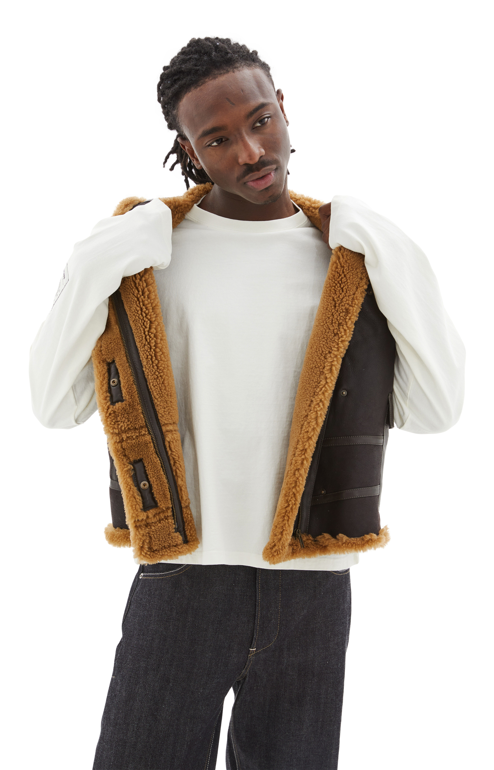 Martine Rose Жилет из кожи