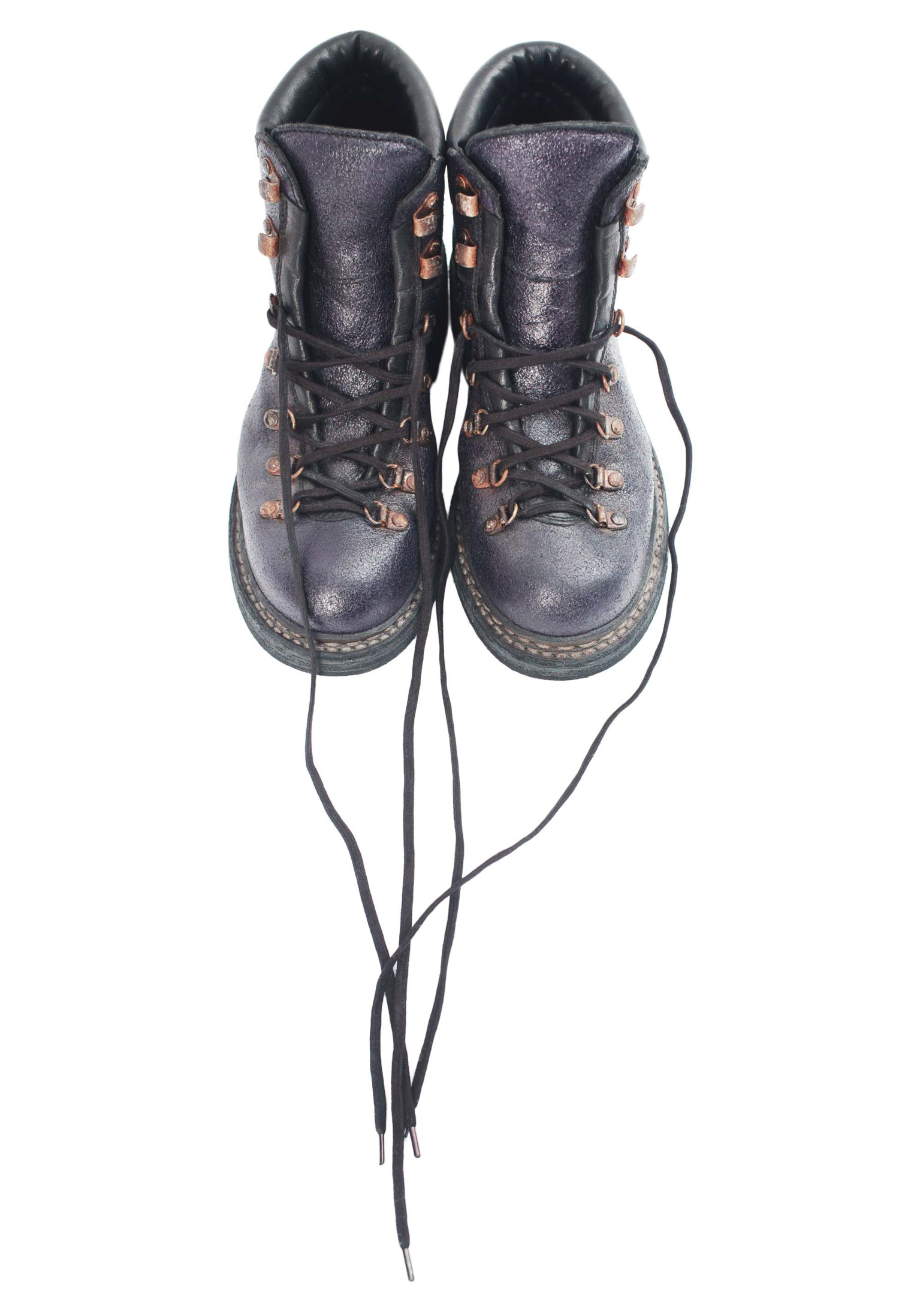 Guidi Фиолетовые хайкеры из зернистой кожи