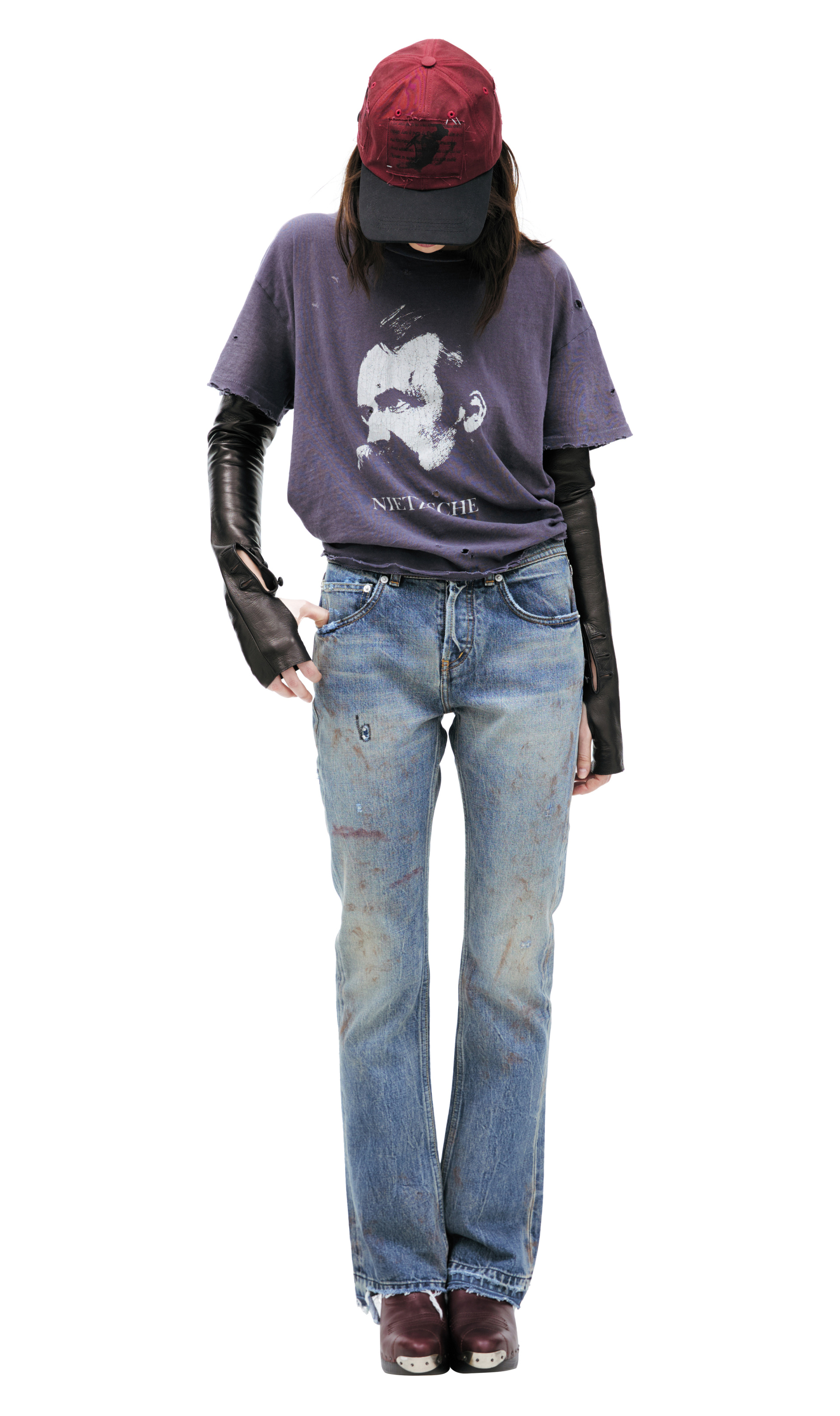 Enfants Riches Déprimés Джинсы с потертостями