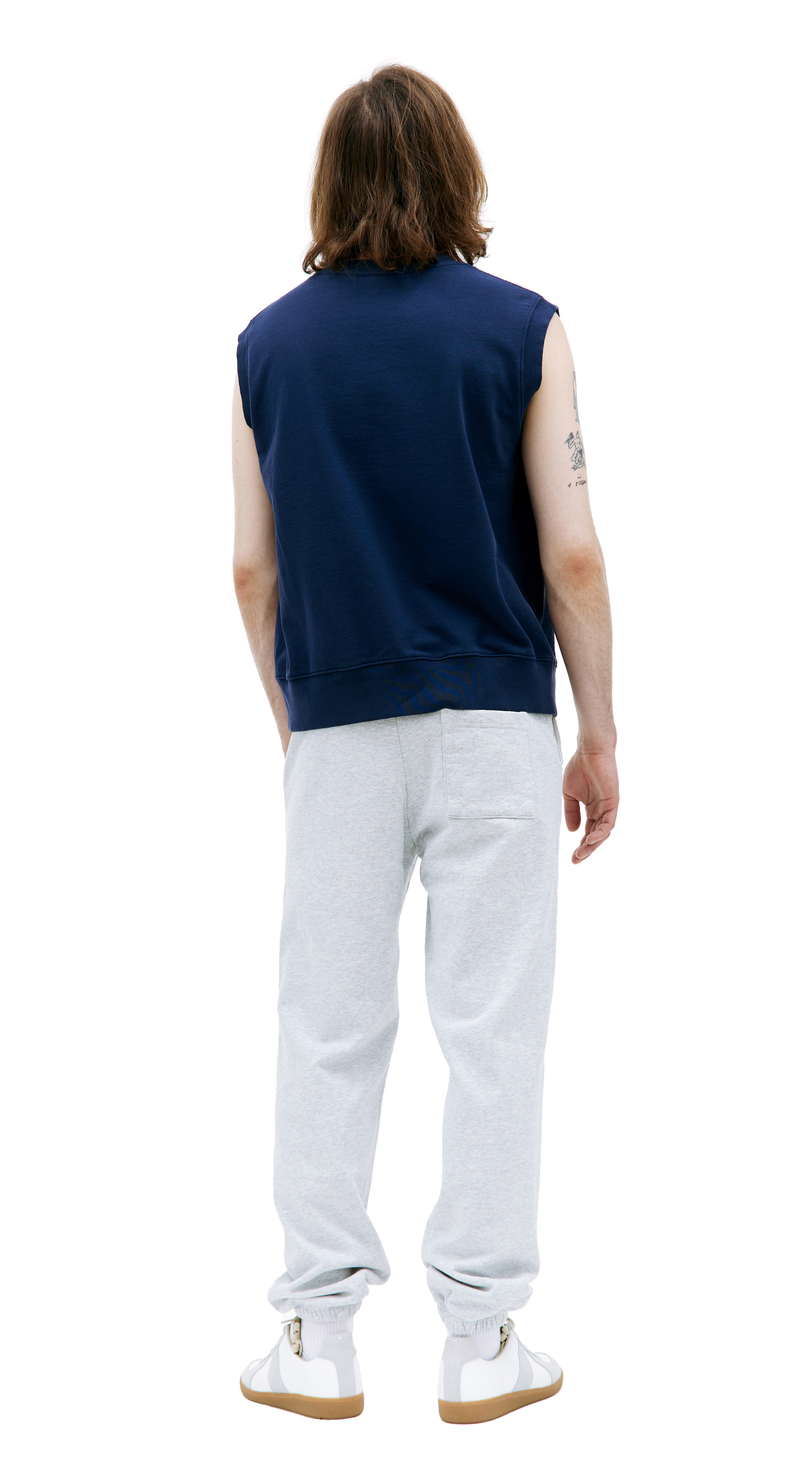 SPORTY & RICH Синий жилет с логотипом