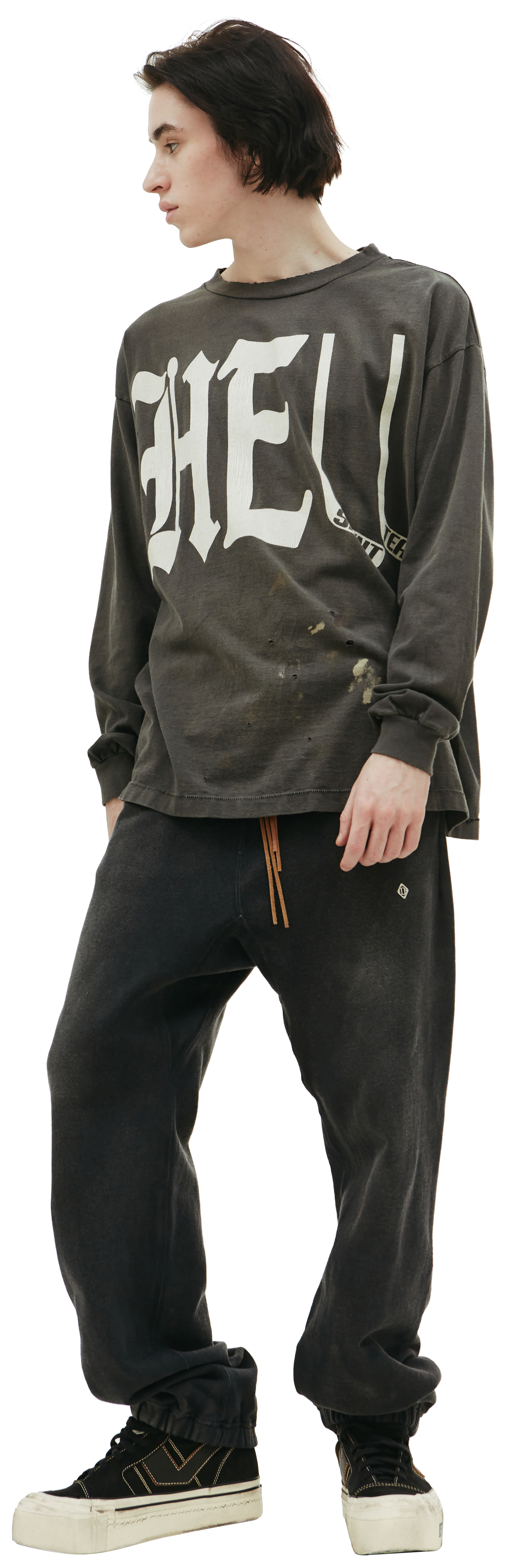 Saint Michael Лонгслив Saint Michael x Denim Tears с принтом Hell